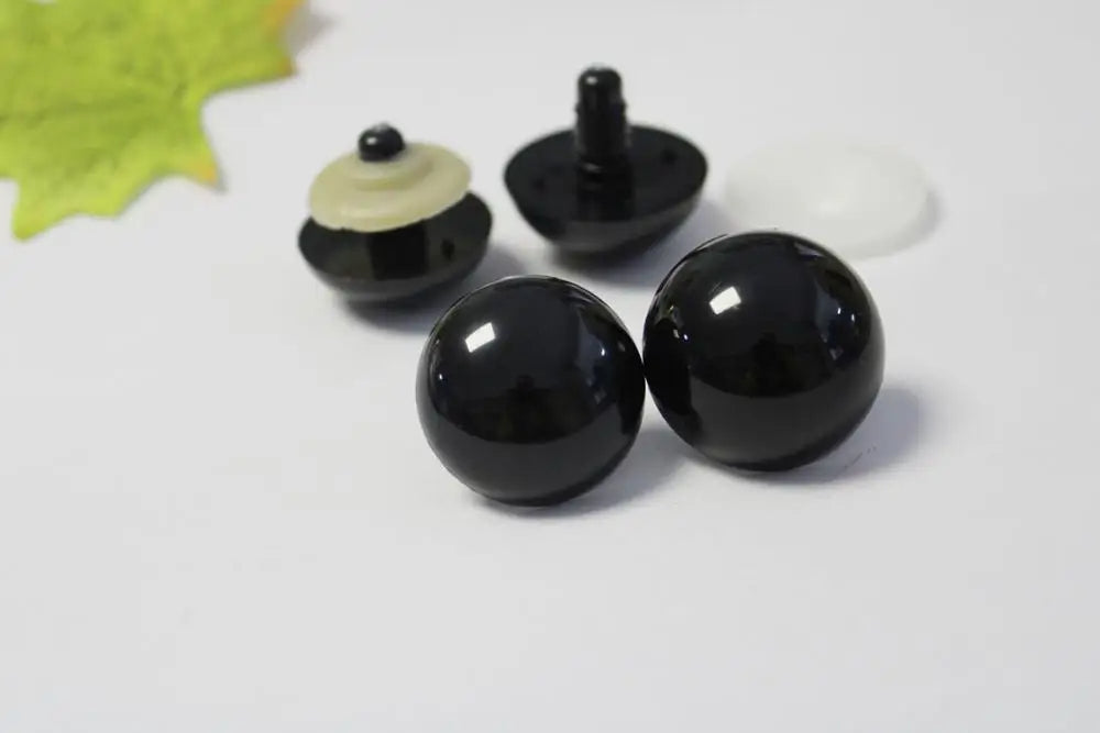 1 Pair Size 28mm 30mm 40mm 50mm Big Size Black Safety Eyes with washer #DIY Amigurumi Plush Stuffed making
