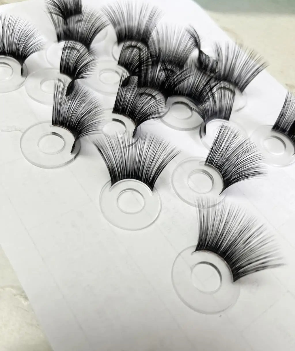 20PCs Size 12-14-16-18-20-22-26-34mm Fit 9mm-30mm Safety Eyes Doll Toy Eyelash Tray + Black Eyelashes #DIY doll toy plush amigurumi knitted toy animal craft