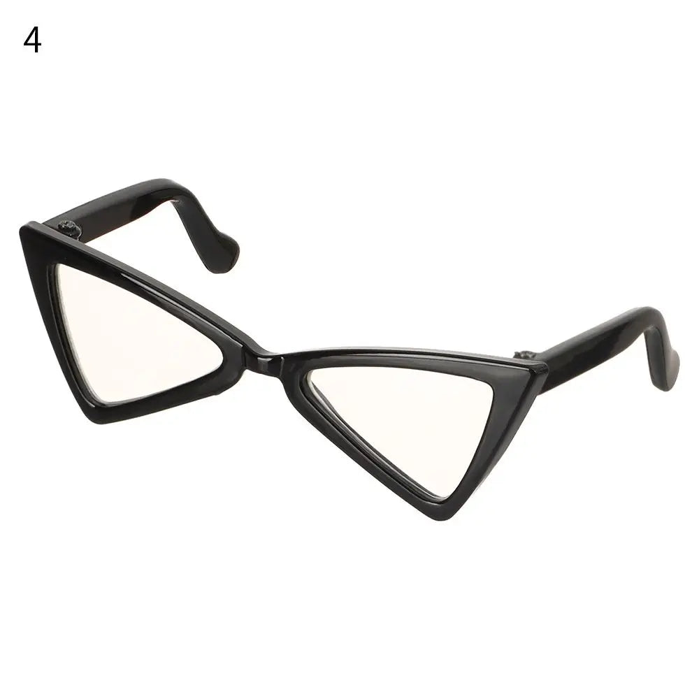1 PC 8.5cm - Doll retro miniature triangle Eye Glasses with 9 colours option #DIY doll toy making craft