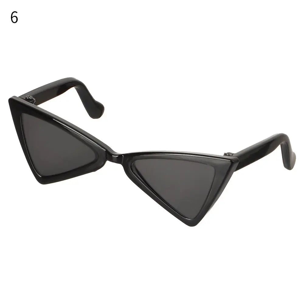 1 PC 8.5cm - Doll retro miniature triangle Eye Glasses with 9 colours option #DIY doll toy making craft