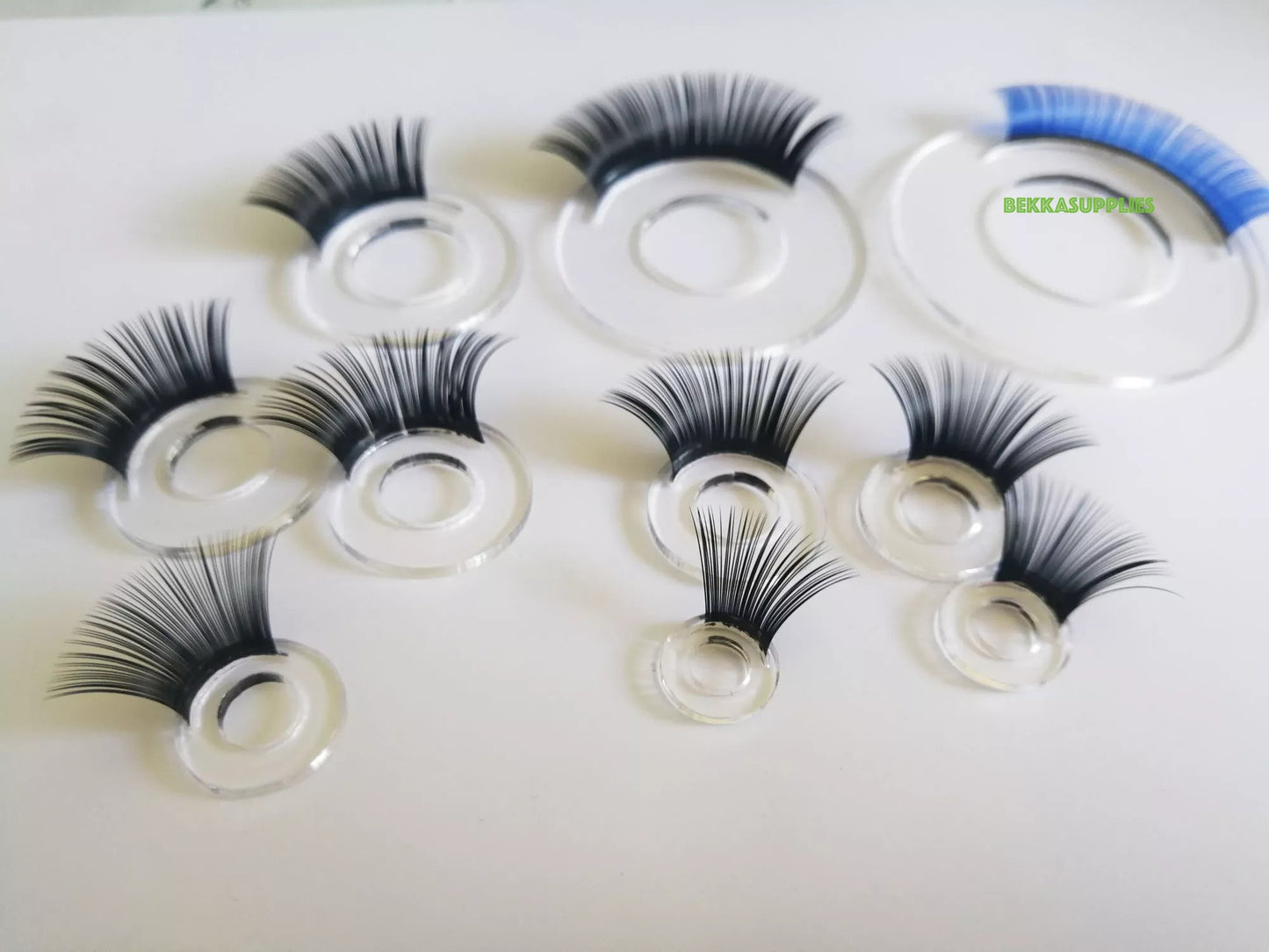 20PCs Size 12-14-16-18-20-22-26-34mm Fit 9mm-30mm Safety Eyes Doll Toy Eyelash Tray + Black Eyelashes #DIY doll toy plush amigurumi knitted toy animal craft