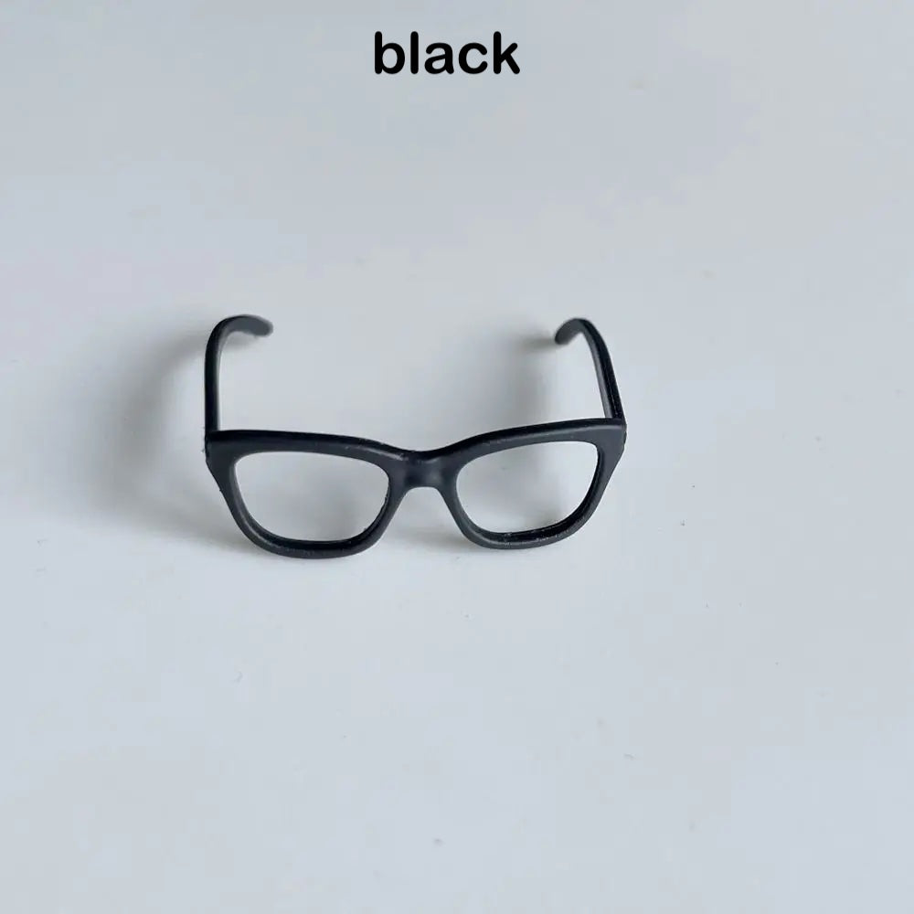 1PC 1/6 Miniature Doll Plastic Miniature Glasses in Red White Black Style