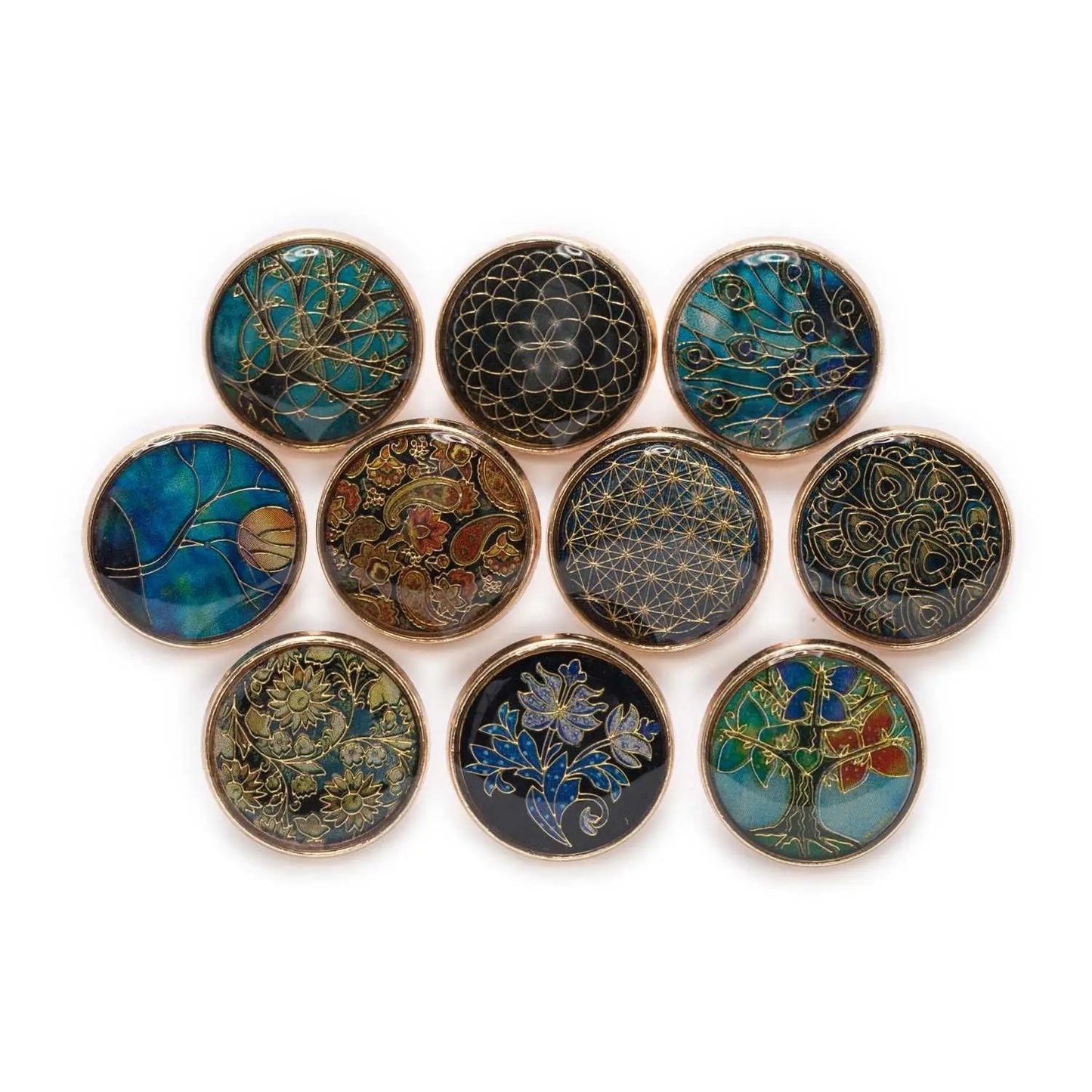 18mm 5PCs Retro Style Metal Shank Button - DIY sewing/crochet/knitted/scrapbooking/clothing/needlework/suit/jacket