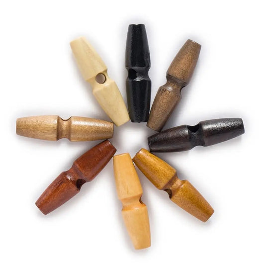 30mm/35mm/40mm/45mm/50mm/55mm/60mm Toggle Wood Button #sewing/needlework/decorative/clothing/craft supply DIY jacket/blazer/overcoat/bags craft - 10PCs