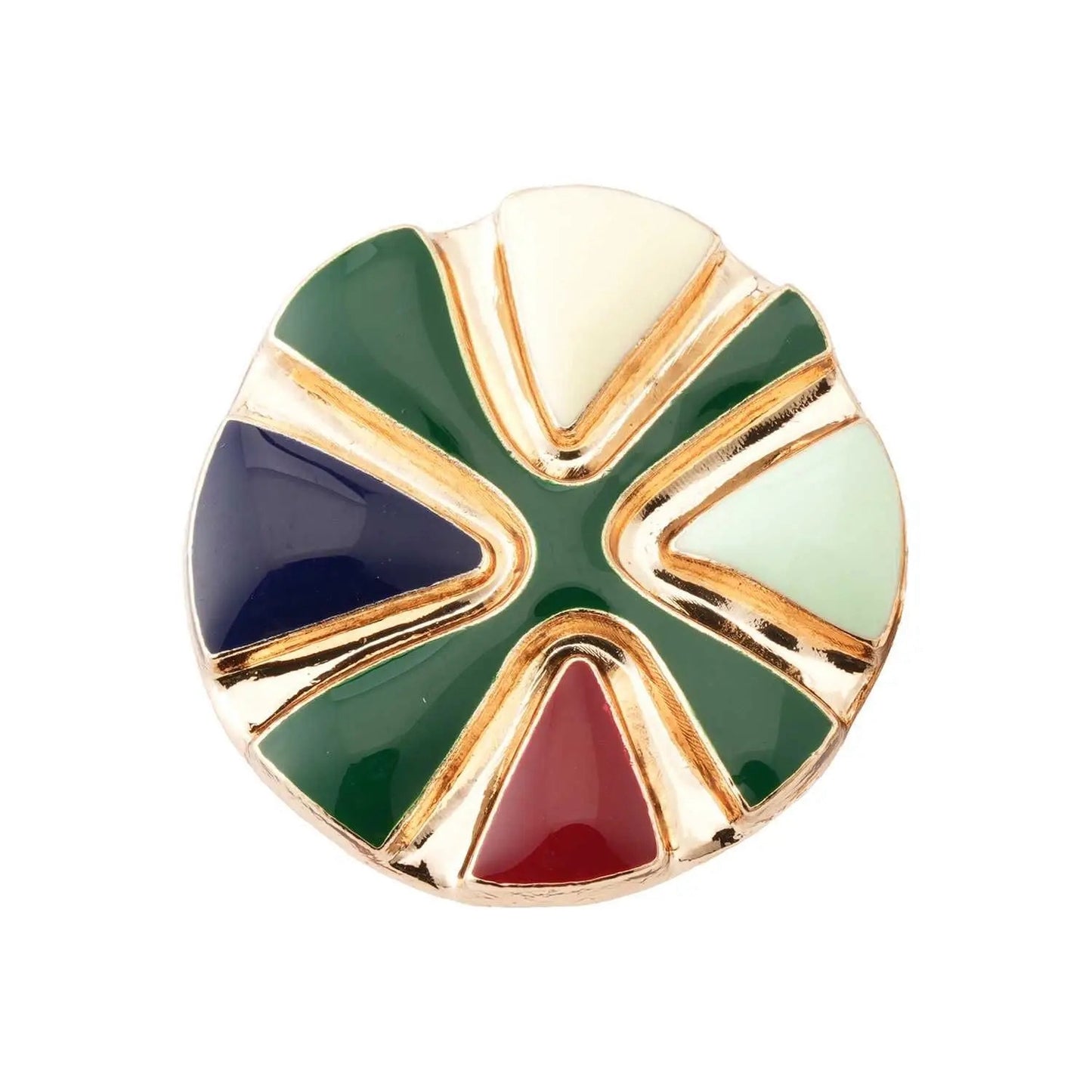5PCs 25mm Round Colourful Metal Shank Style Button #DIY overcoat clothing needlework blazer jacket coat cardigan buttons
