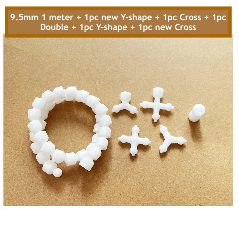 Toy Skeleton Joint diameter 7mm 9.5mm-25.5mm Length 1 Meter with Joint Connectors set for stuffed plush amigurumi making