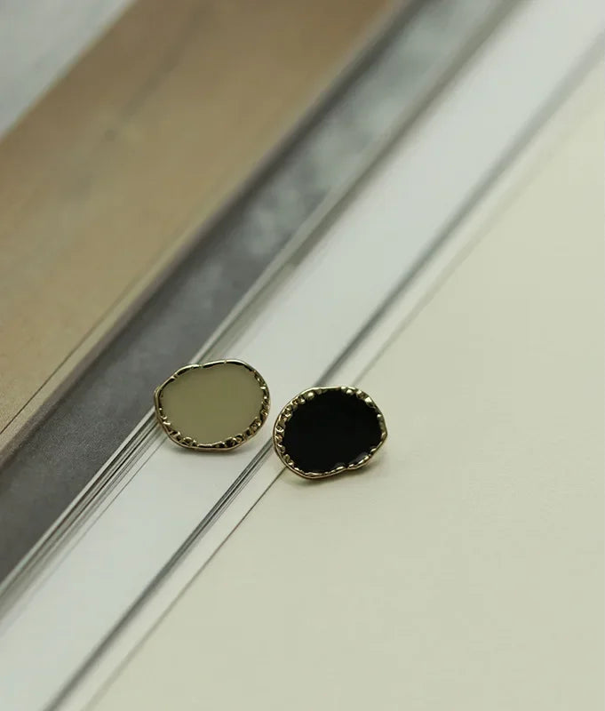 14.5mm 10PCs Irregular Style Metal Shank Sewing Button in Green White Black option