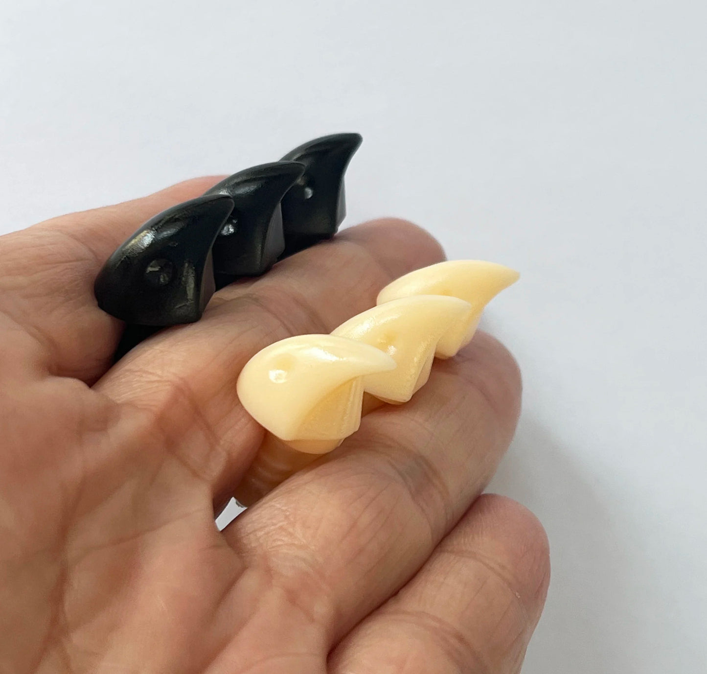 16x13mm 40PCs Black and Beige Yellow Plush Bird Animal Toy Safety Beak Mouth