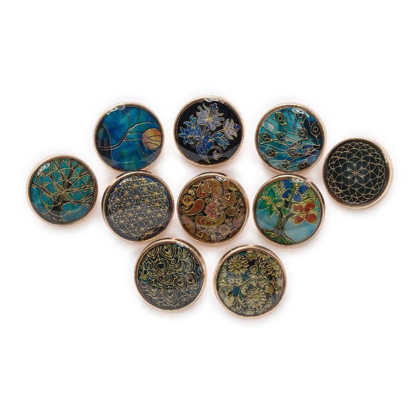 18mm 5PCs Retro Style Metal Shank Button - DIY sewing/crochet/knitted/scrapbooking/clothing/needlework/suit/jacket
