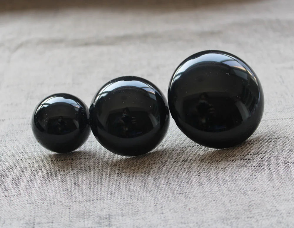1 Pair Size 28mm 30mm 40mm 50mm Big Size Black Safety Eyes with washer #DIY Amigurumi Plush Stuffed making