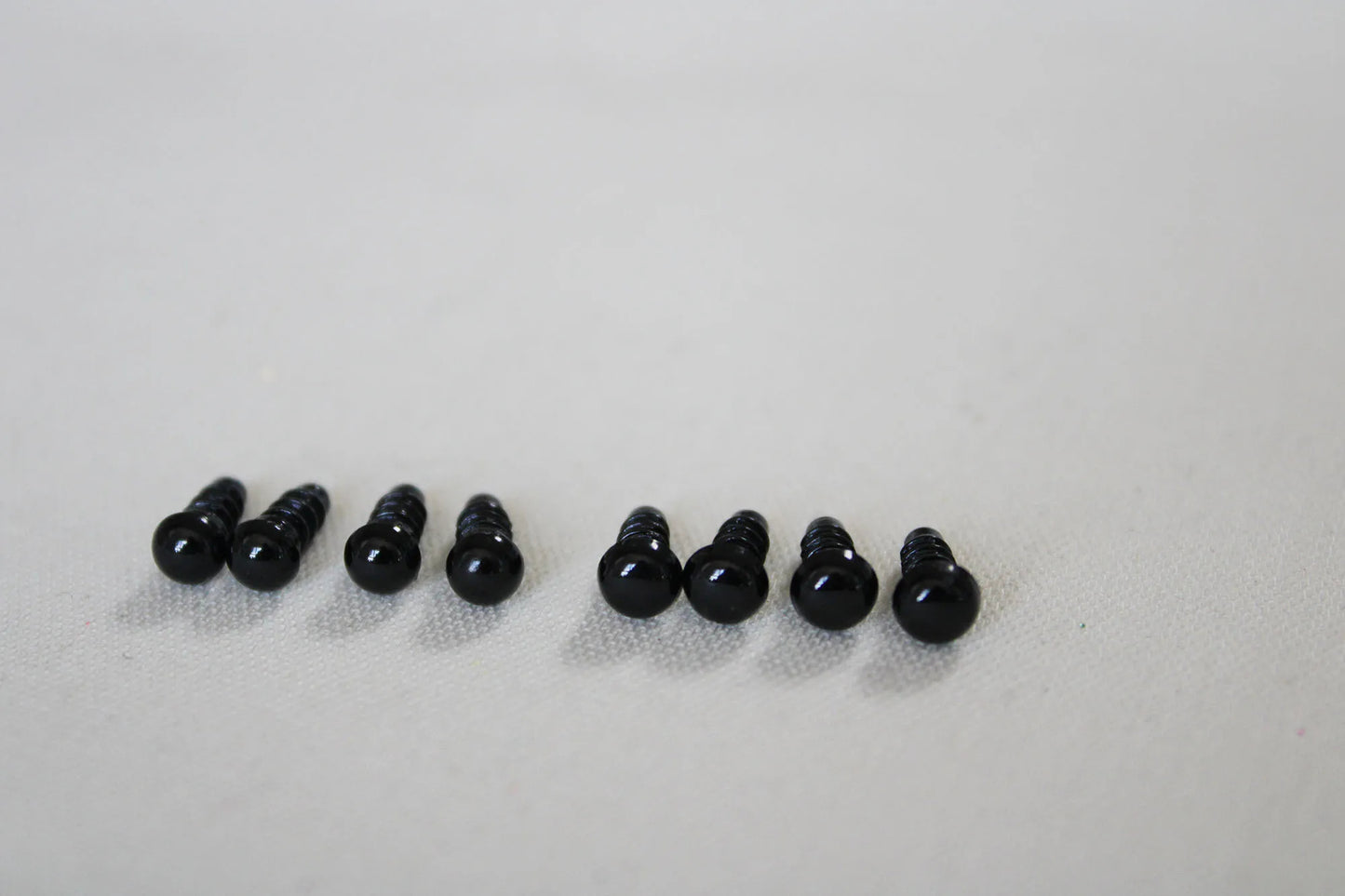 10Pairs Size 4mm 4.5mm-50mm Black Eyes, Safety Eyes with Washer Round Full Black Eyes #DIY doll plushies amigurumi stuffed animal making