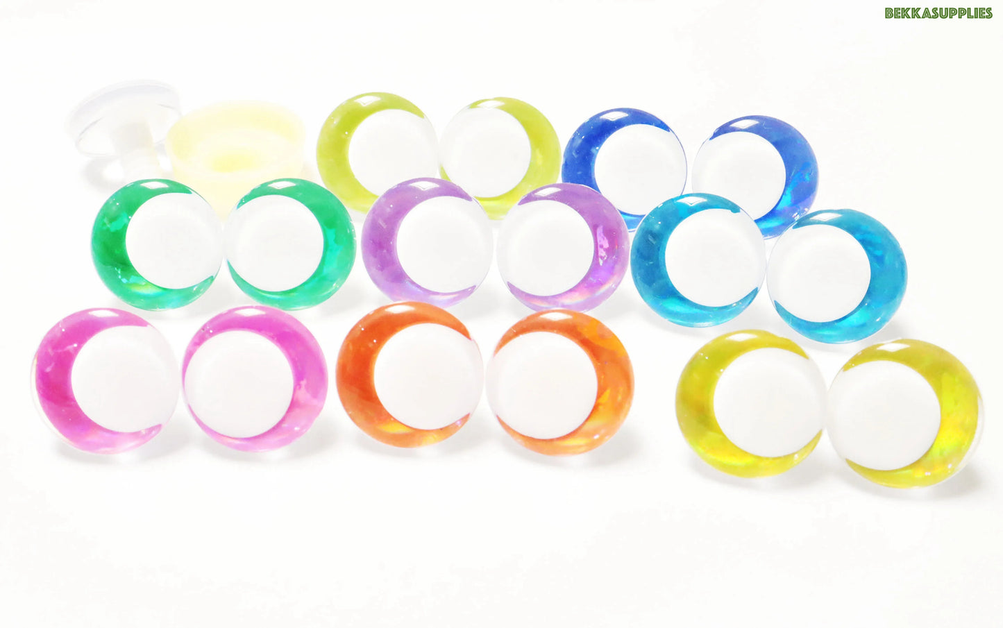 10Pairs Size 14-35mm Cartoon 3D Round Funny Toy Safety Eyes with Glitter Colour and White Pupil Eyes & Washer #DIY amigurumi plush stuffed making