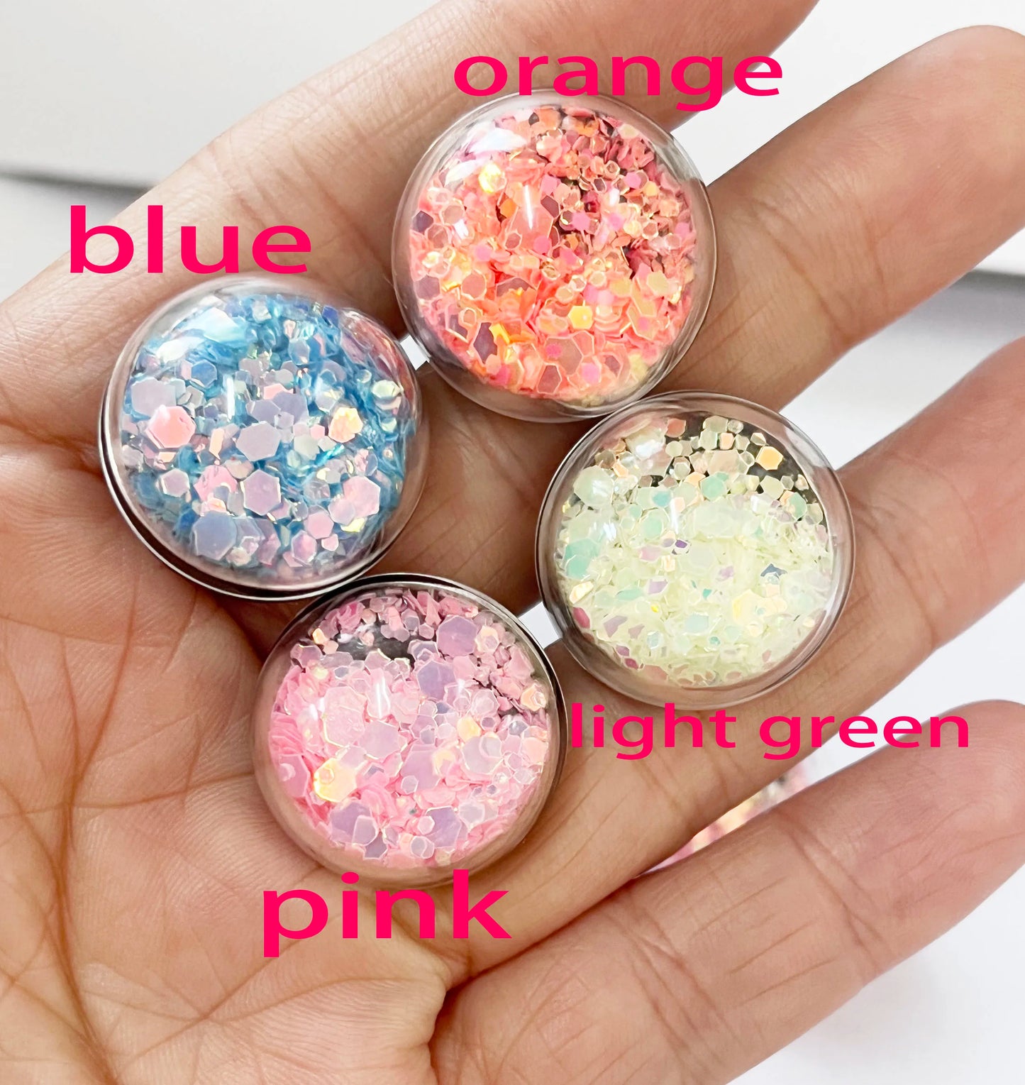 10Pairs Size 18mm 23mm Tiny Glitters Sparkling Eye Safety Eyes & Glitters Glow in the Dark with Washers #DIY amigurumi plush stuffed making