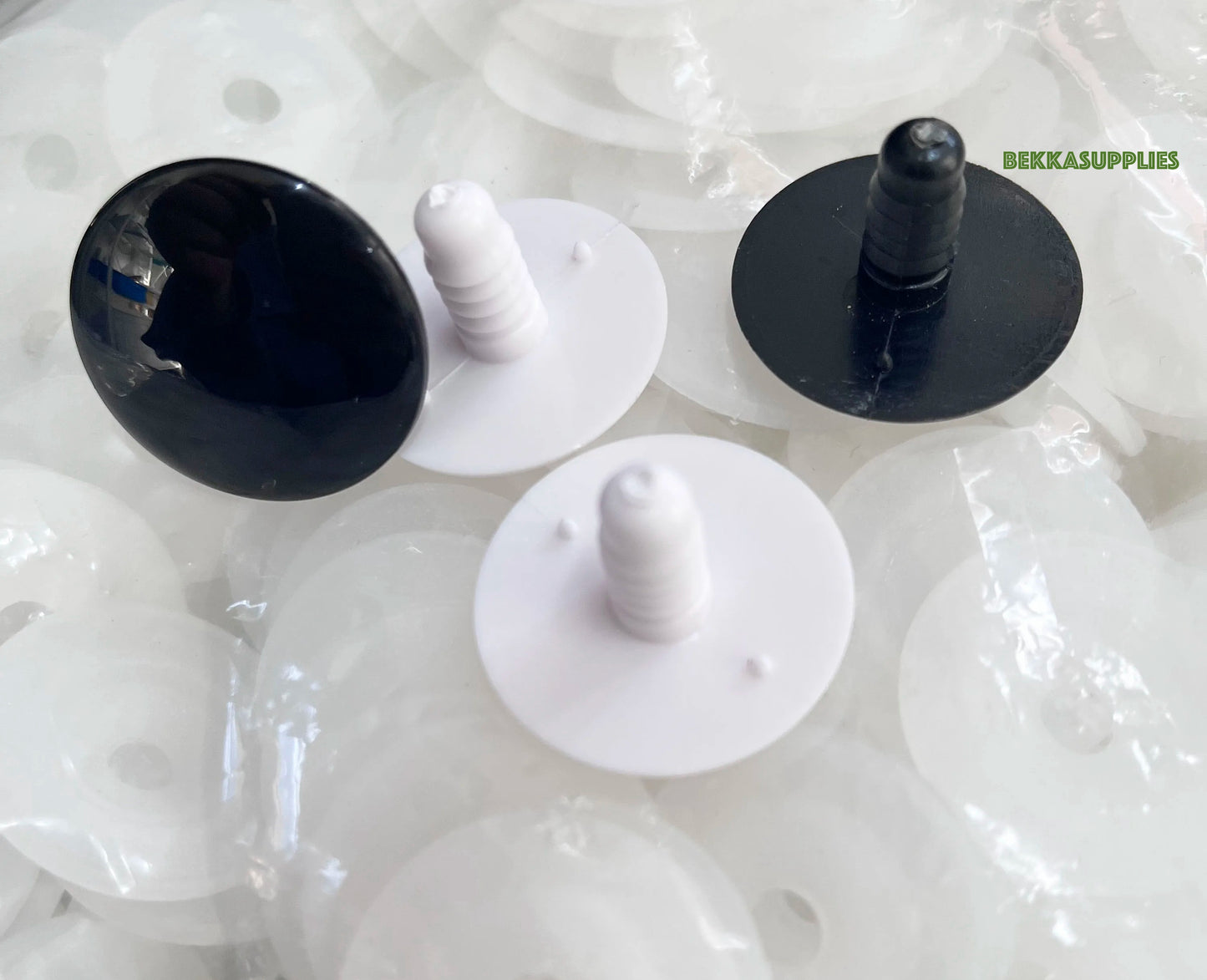 40PCs 4mm-22mm 30mm Flat Type White Safety Eyes Black Safety Eyes with washer #DIY amigurumi plush stuffed making