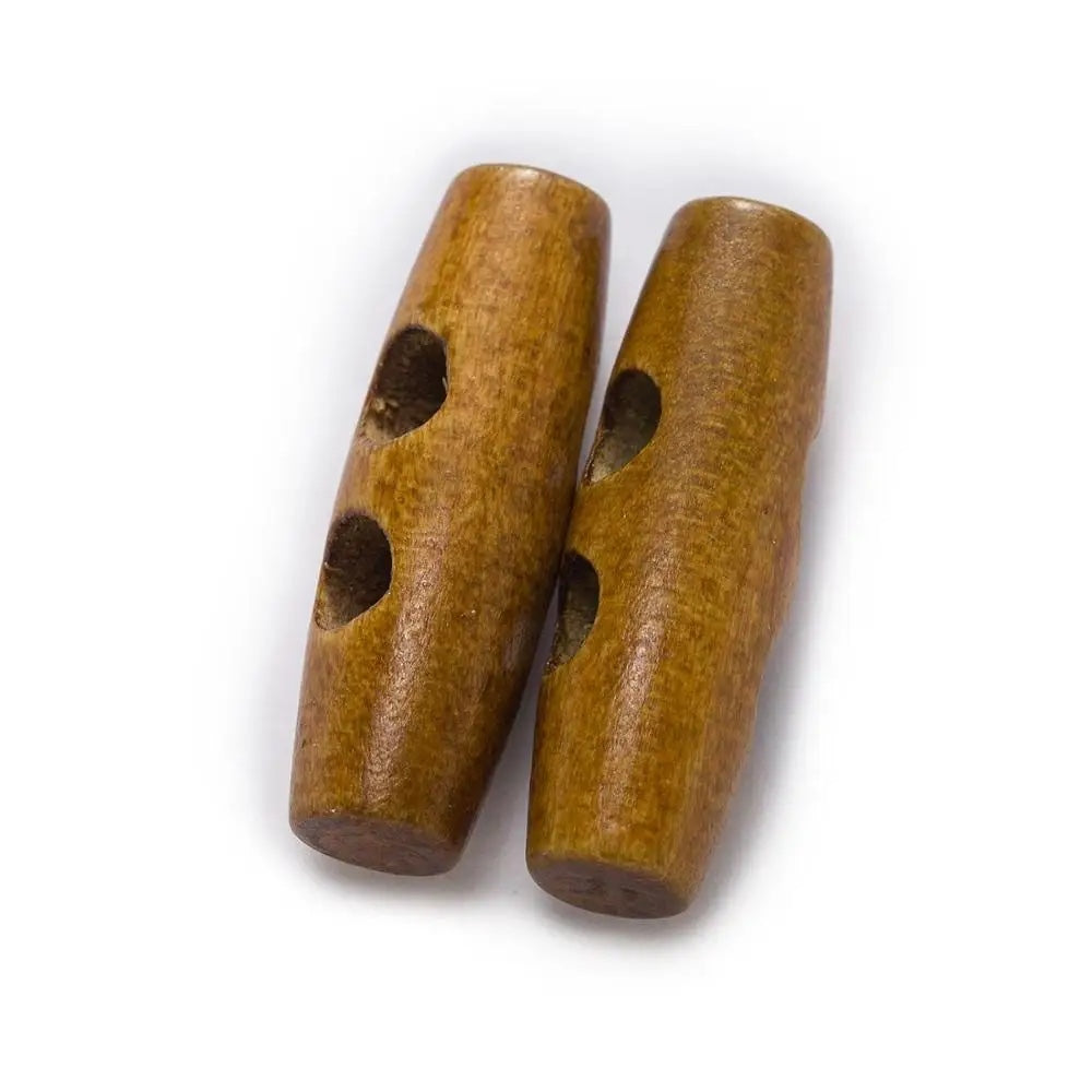 30/35/40/45/50/55/60mm 10pcs Toggle Wood Button
