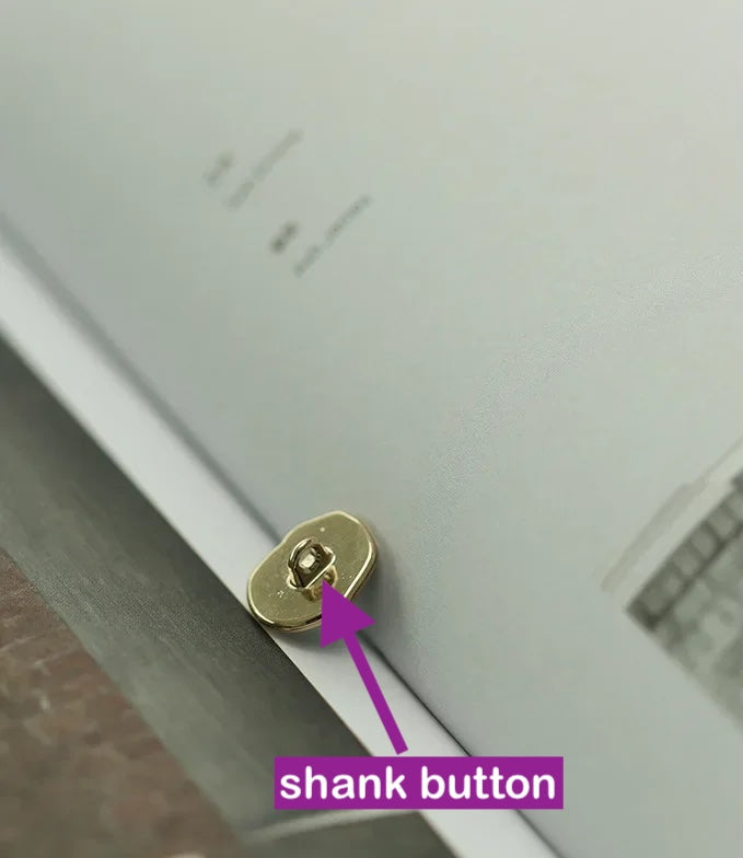 14.5mm 10PCs Irregular Style Metal Shank Sewing Button in Green White Black option