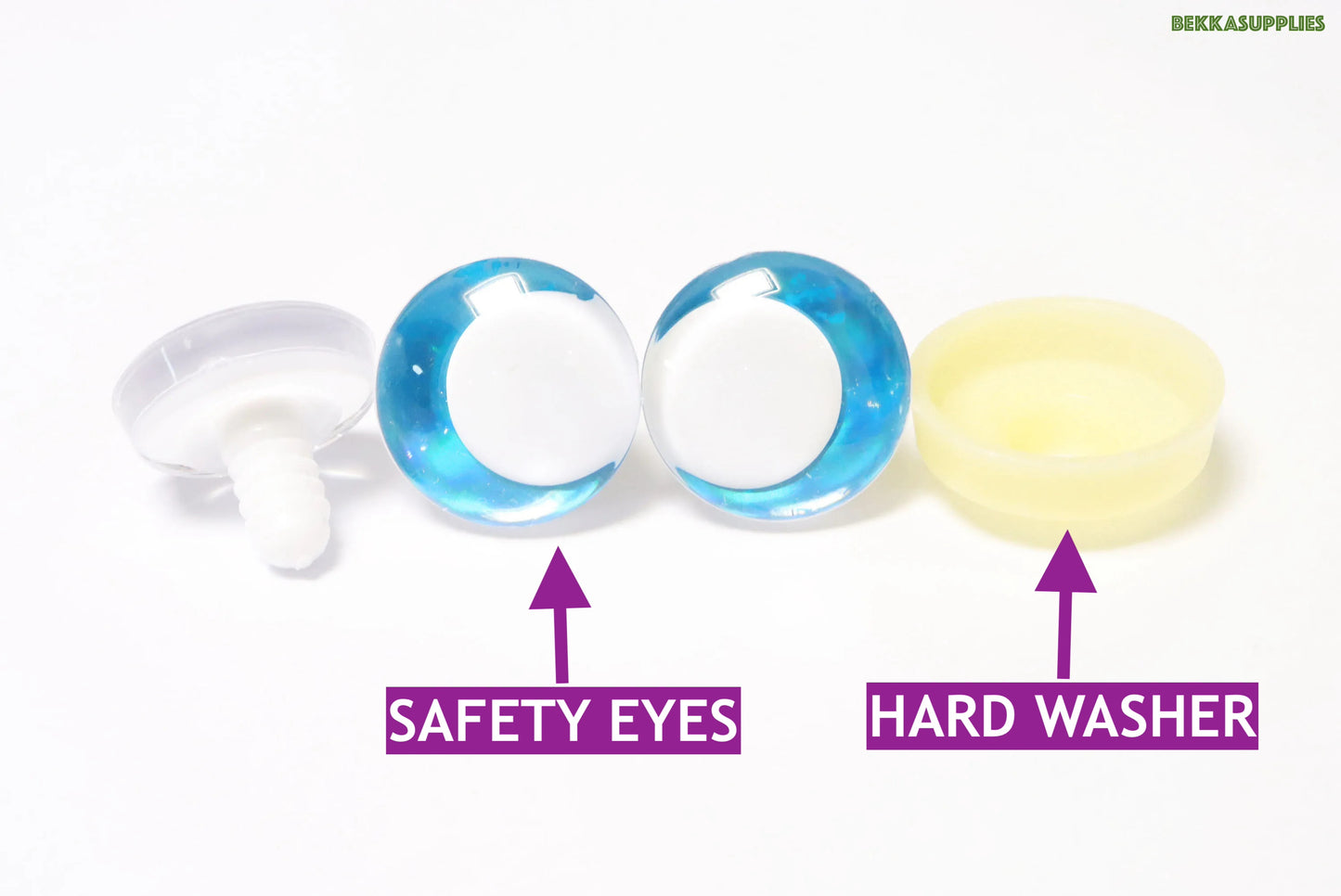 10Pairs Size 14-35mm Cartoon 3D Round Funny Toy Safety Eyes with Glitter Colour and White Pupil Eyes & Washer #DIY amigurumi plush stuffed making