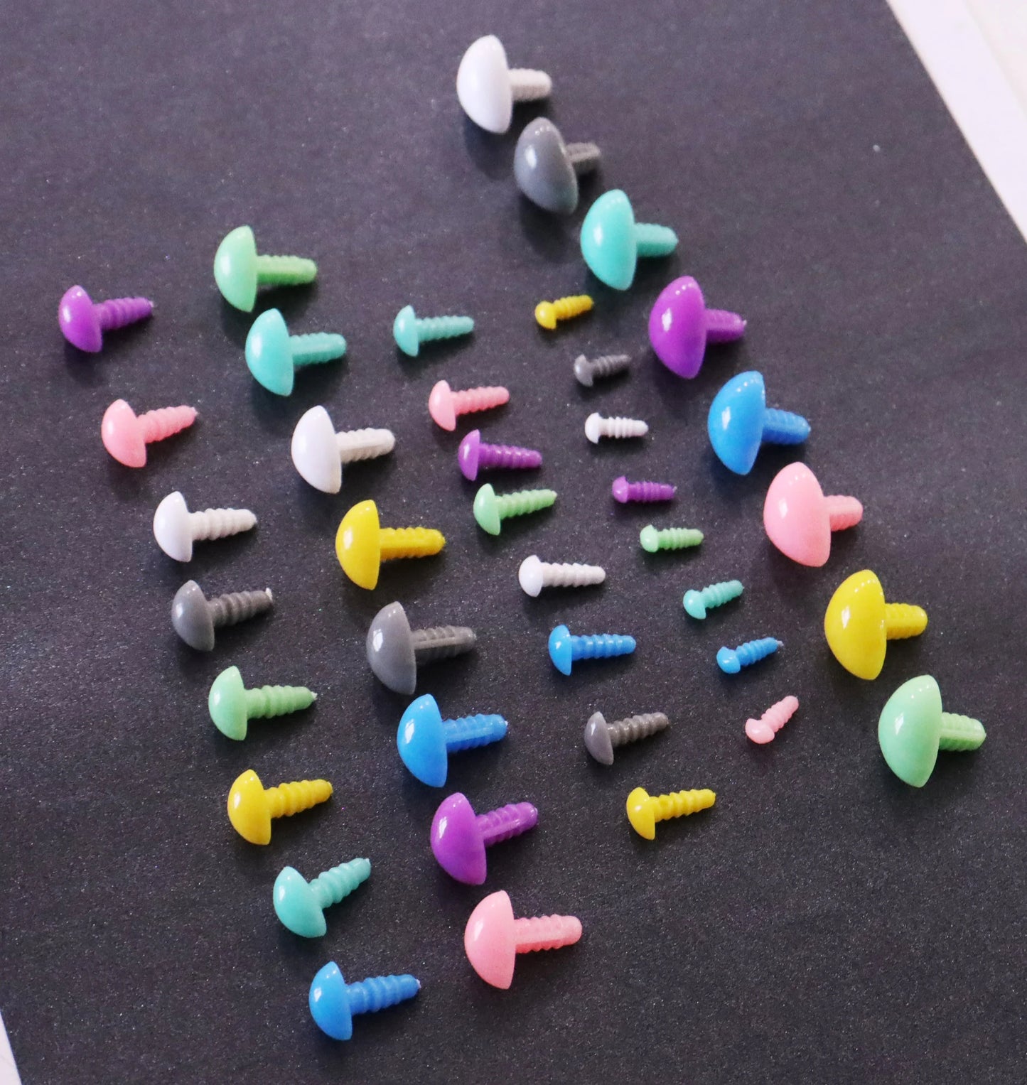 1 box Triangular Safety Noses with Washers in Assorted Colour DIY amigurumi plush stuffed