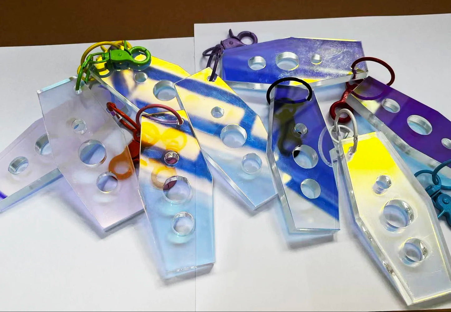 10x4.5cm Safety Eyes and Washer installation plastic tool for DIY doll plush amigurumi making, 5PCs