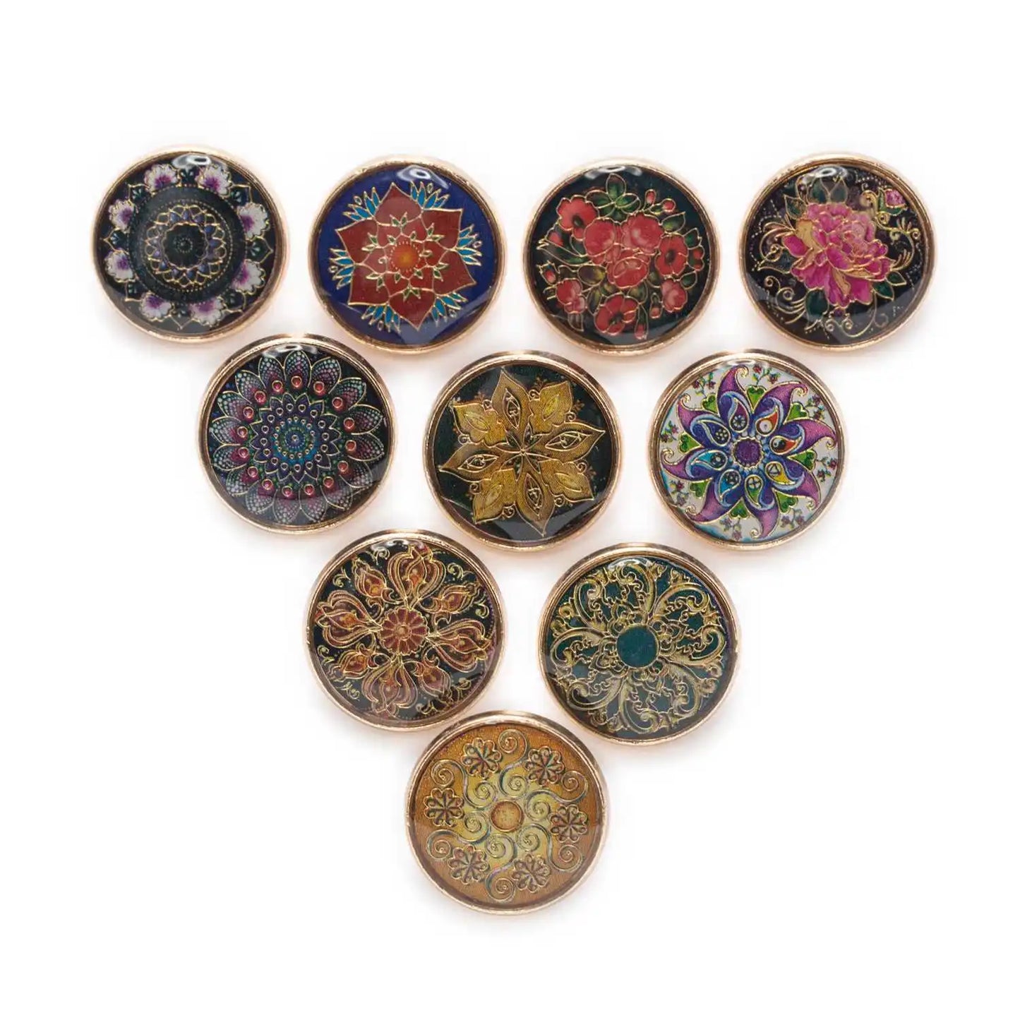 18mm 5PCs Retro Flower Metal Shank Button -DIY sewing/crochet/knitted/scrapbooking/clothing/needlework/suit/jacket