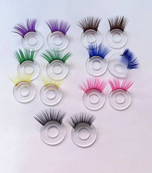 20PCs 12-14-16-18-20-22-26-32-35-37mm Fit 9mm-35mm Eyes for Doll Toy Eyelash Tray + Colourful Eyelashes #DIY plush stuffed amigurmi knitted doll toy making