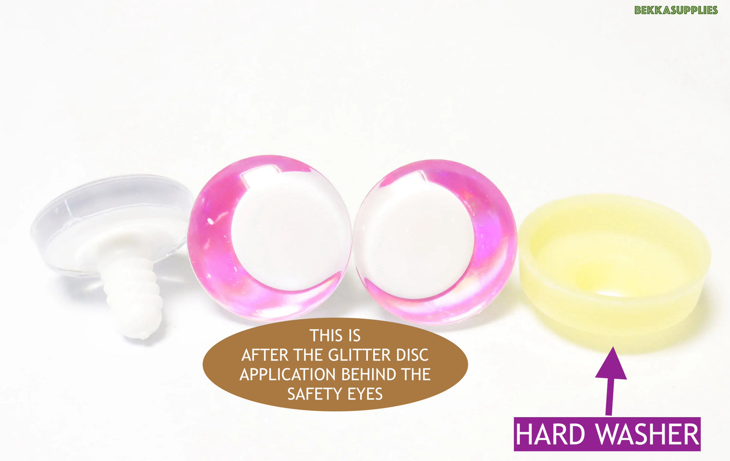 10Pairs Size 14-35mm Cartoon 3D Round Funny Toy Safety Eyes with Glitter Colour and White Pupil Eyes & Washer #DIY amigurumi plush stuffed making