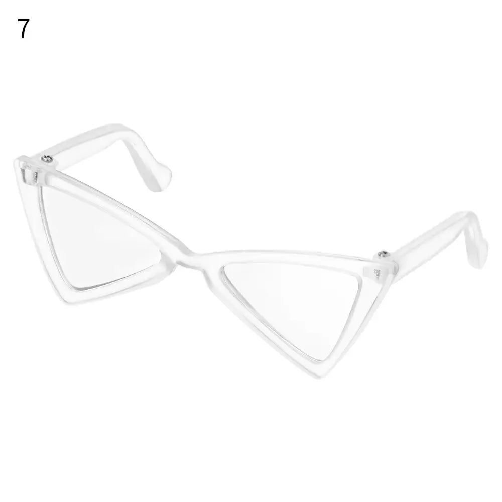1 PC 8.5cm - Doll retro miniature triangle Eye Glasses with 9 colours option #DIY doll toy making craft