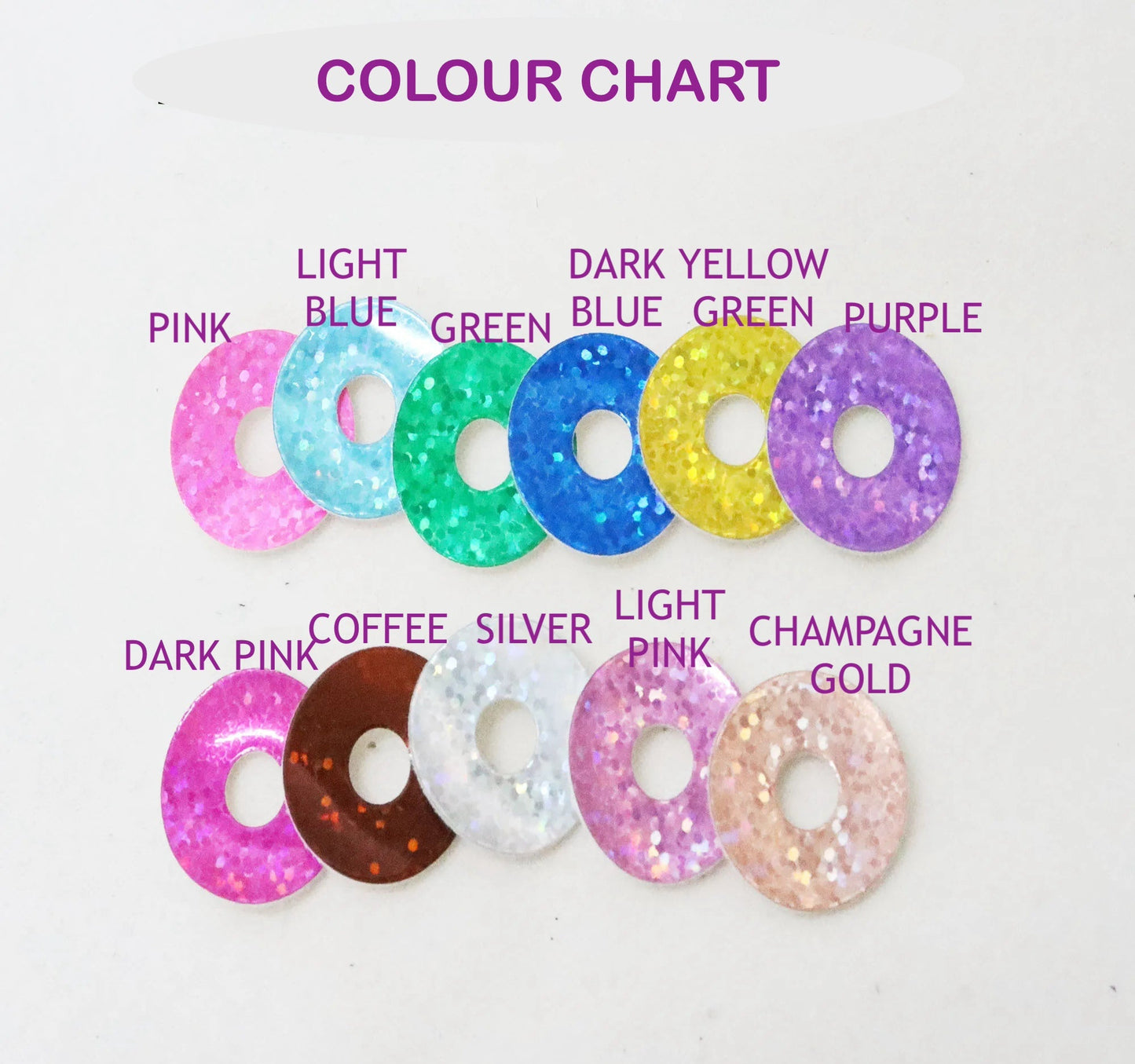 10Pairs Size 12/14/16/18/20/23/28mm Cartoon Round Safety Eyes with washer and glitter colours #DIY amigurumi plush making