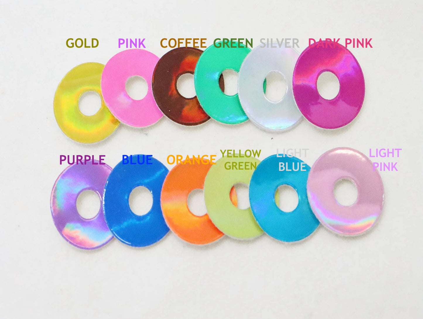 10Pairs Size 14mm 16mm 18mm 23mm 28mm Cartoon Round Glitter Funny Safety Eyes with Glitter Colour and Washer #side way eyes #DIY animal plush stuffed amigurumi making