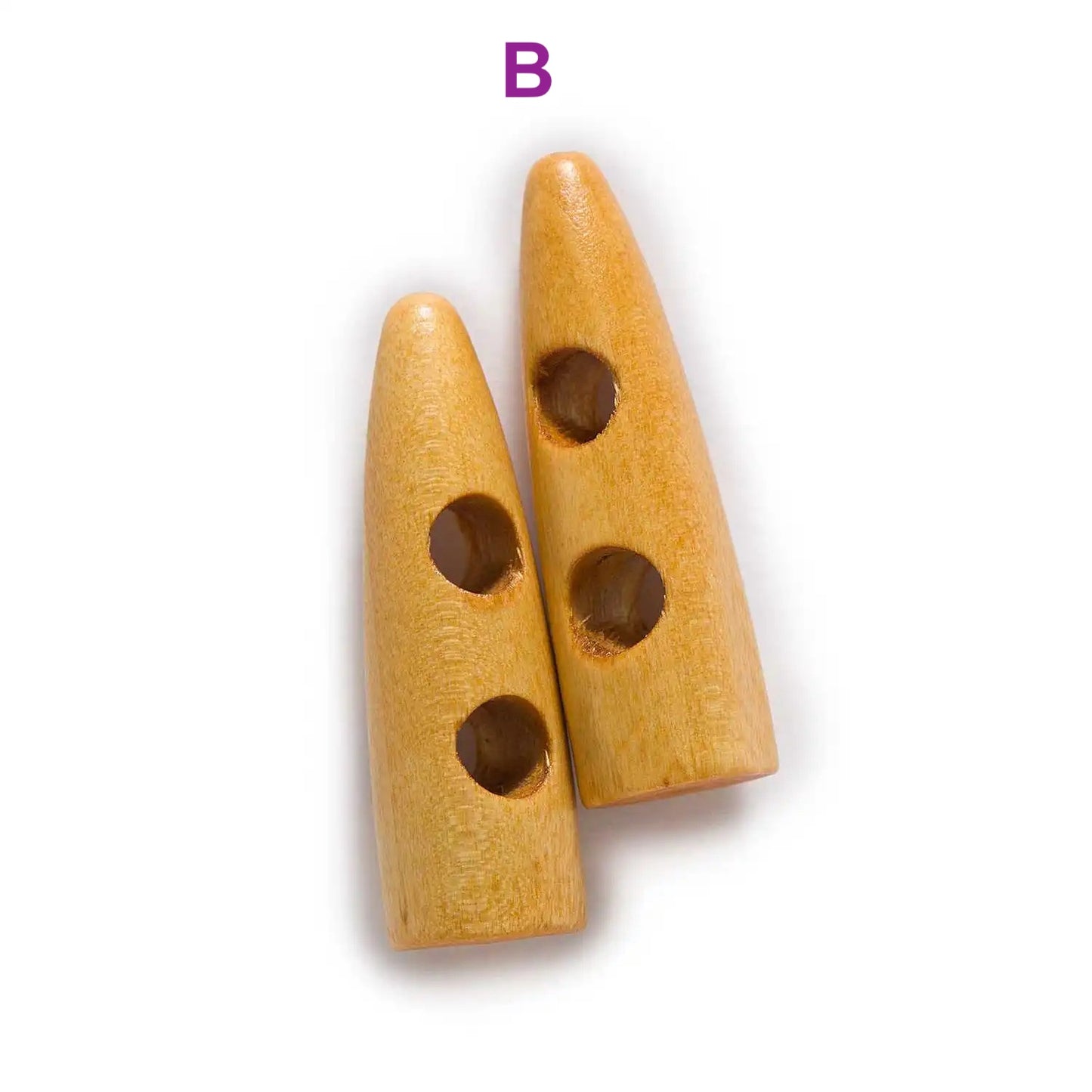 30/35/40/45/50/55/60mm 10pcs Horn Toggle Wooden Button