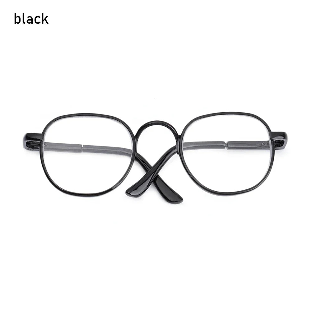 1 PC 8cm - Doll Fashion Classic Metal Frame Glasses #DIY Toy Animal Doll Craft Making #BJD Blyth American Girls Doll--1 size
