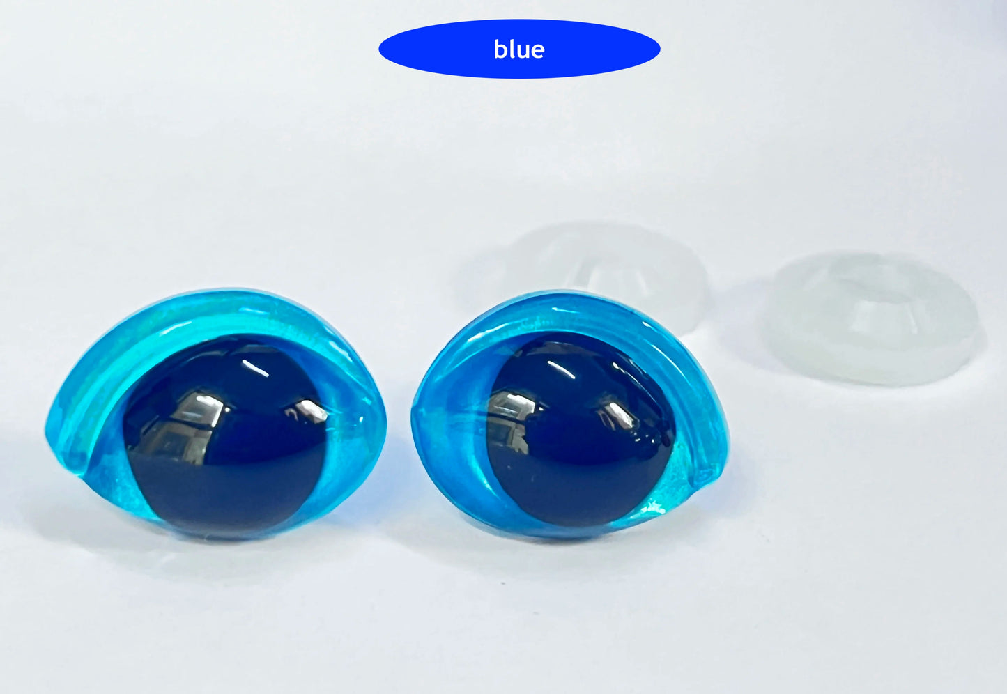 16x21mm Colourful Oval Shape Safety Eyes Painted Eye with washers for plush amigurumi, 40PCs