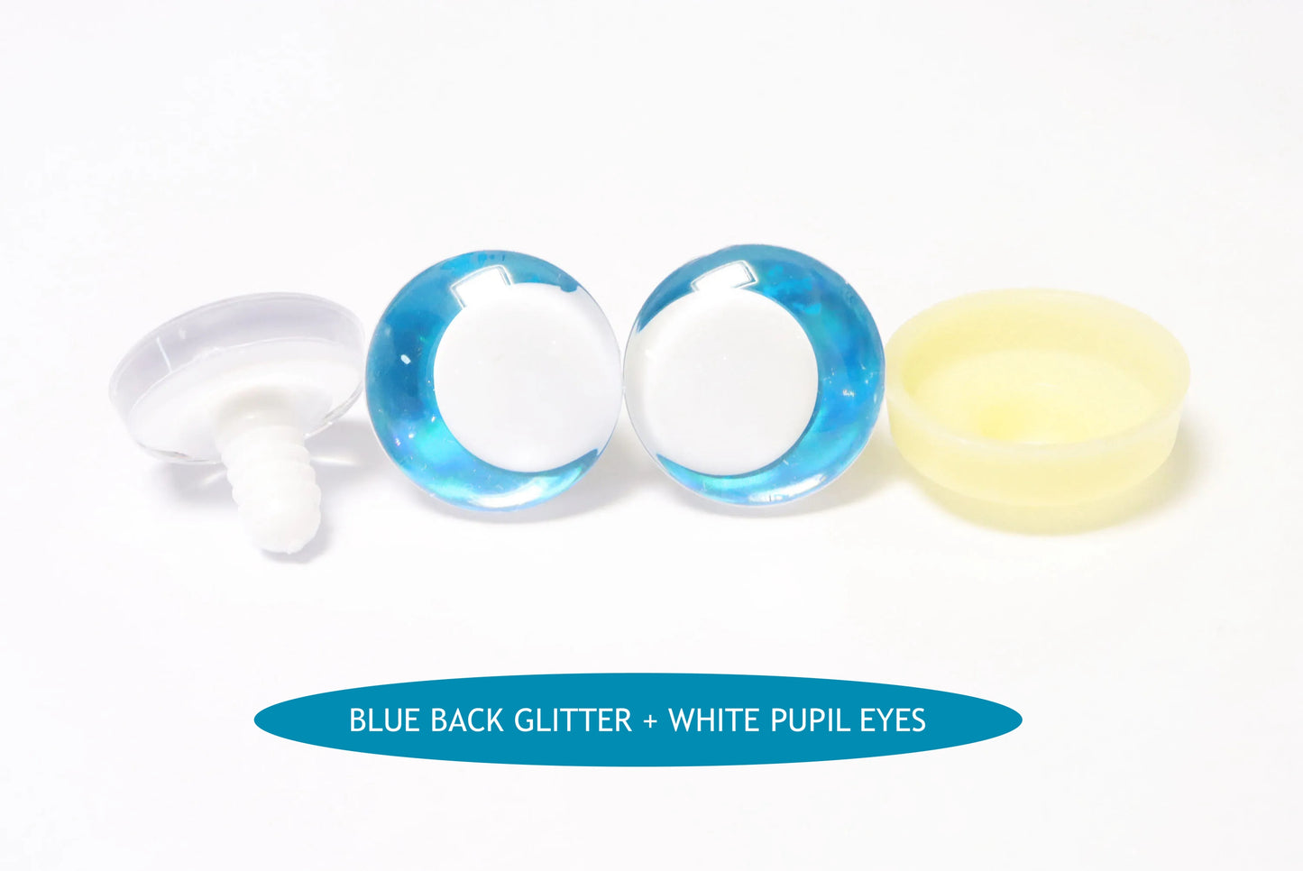 10Pairs Size 14-35mm Cartoon 3D Round Funny Toy Safety Eyes with Glitter Colour and White Pupil Eyes & Washer #DIY amigurumi plush stuffed making