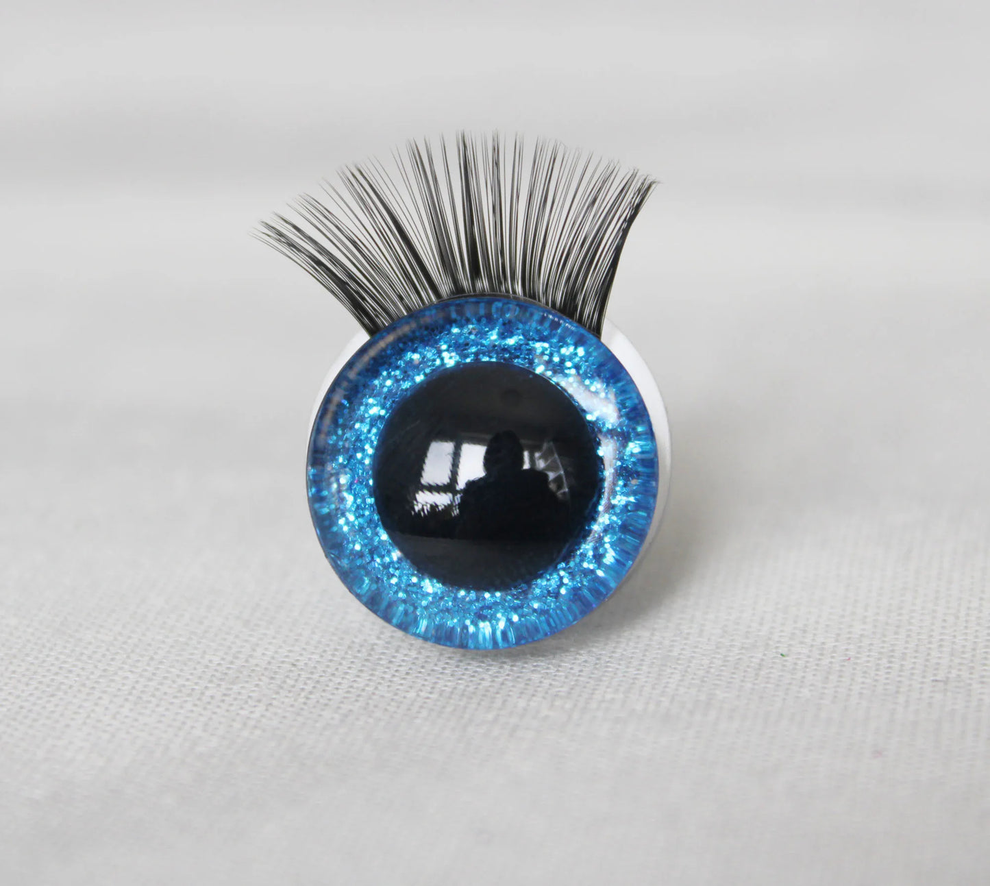 1 box of 12mm/18mm/20mm/25mm/30mm Glitter Colour Safety Eyes with Eyelashes Series and Washers #DIY amigirumi plush stuffed making - colour option selection