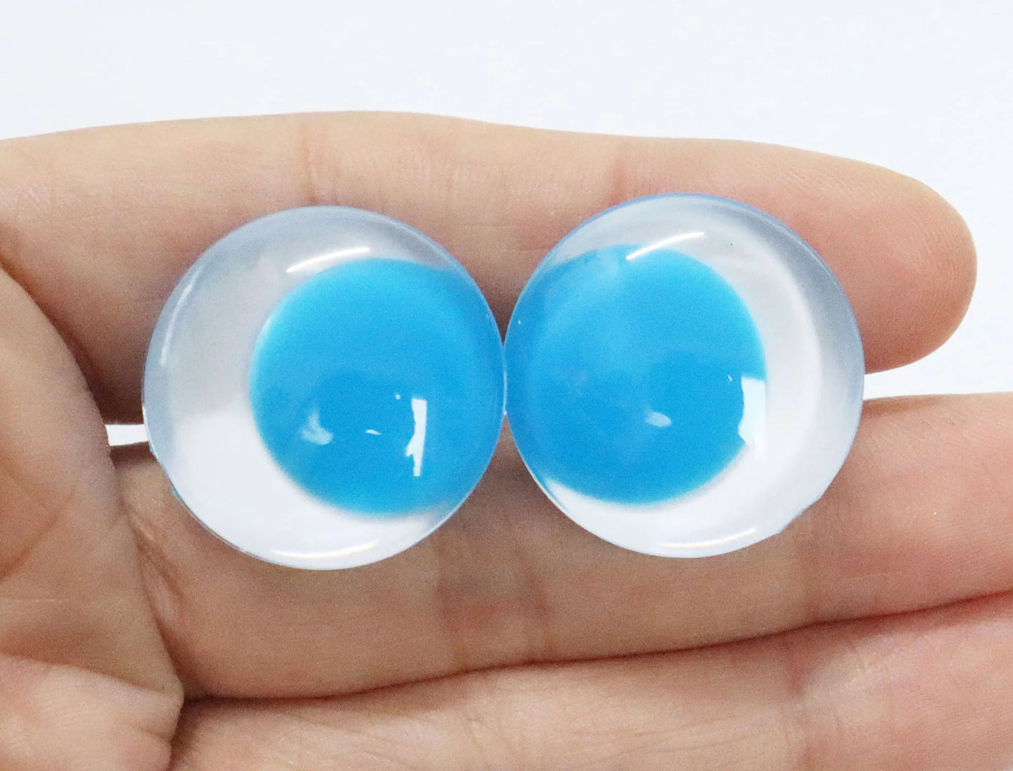 5Pairs 25mm30mm Cartoon Funny Safety Eyes with White Eyeball Disc on Assorted Colour Pupil Eyes & Washer #DIY Amigurumi Plush Stuffed making