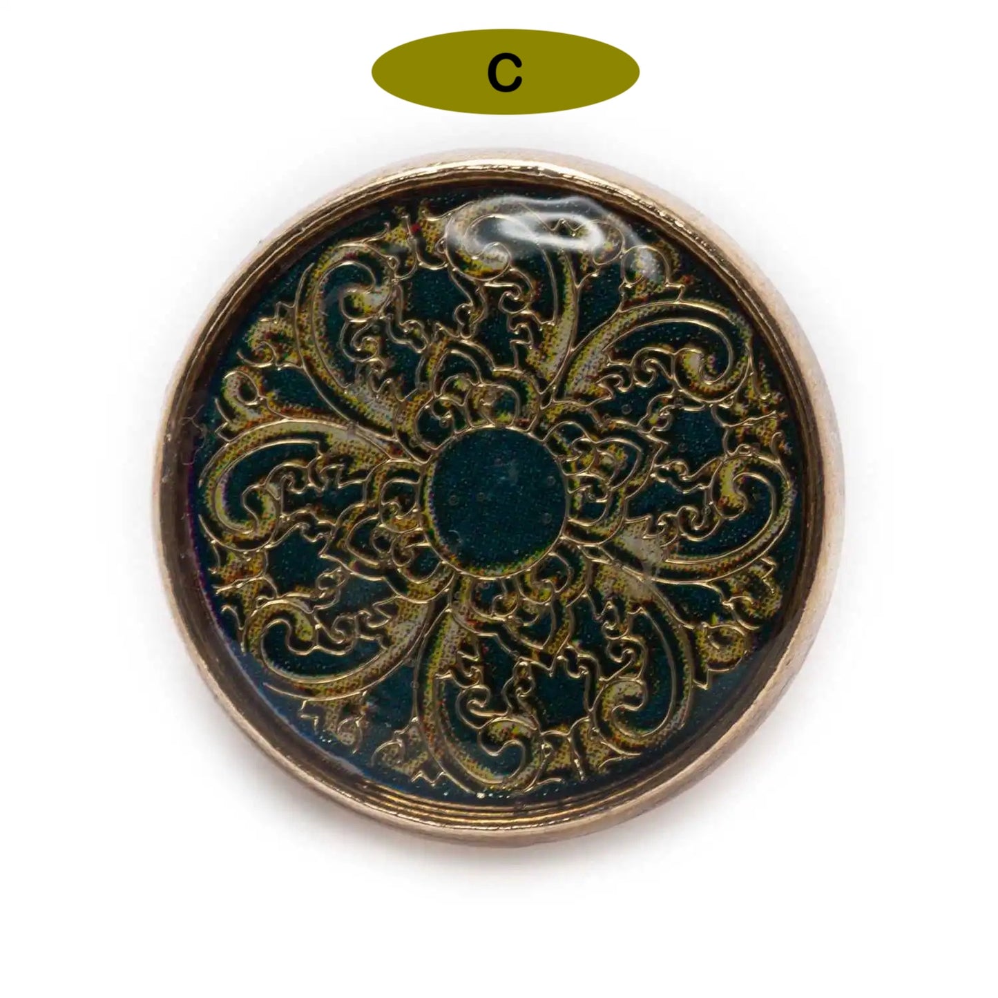 18mm 5PCs Retro Flower Metal Shank Button -DIY sewing/crochet/knitted/scrapbooking/clothing/needlework/suit/jacket
