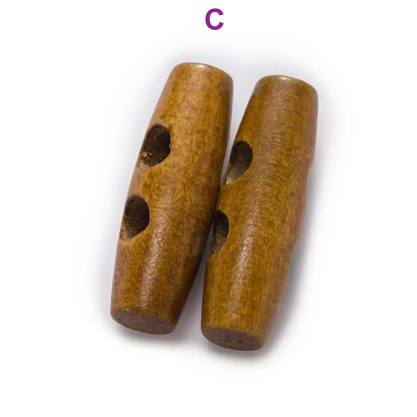 30/35/40/45/50/55/60mm 10pcs Toggle Wood Button