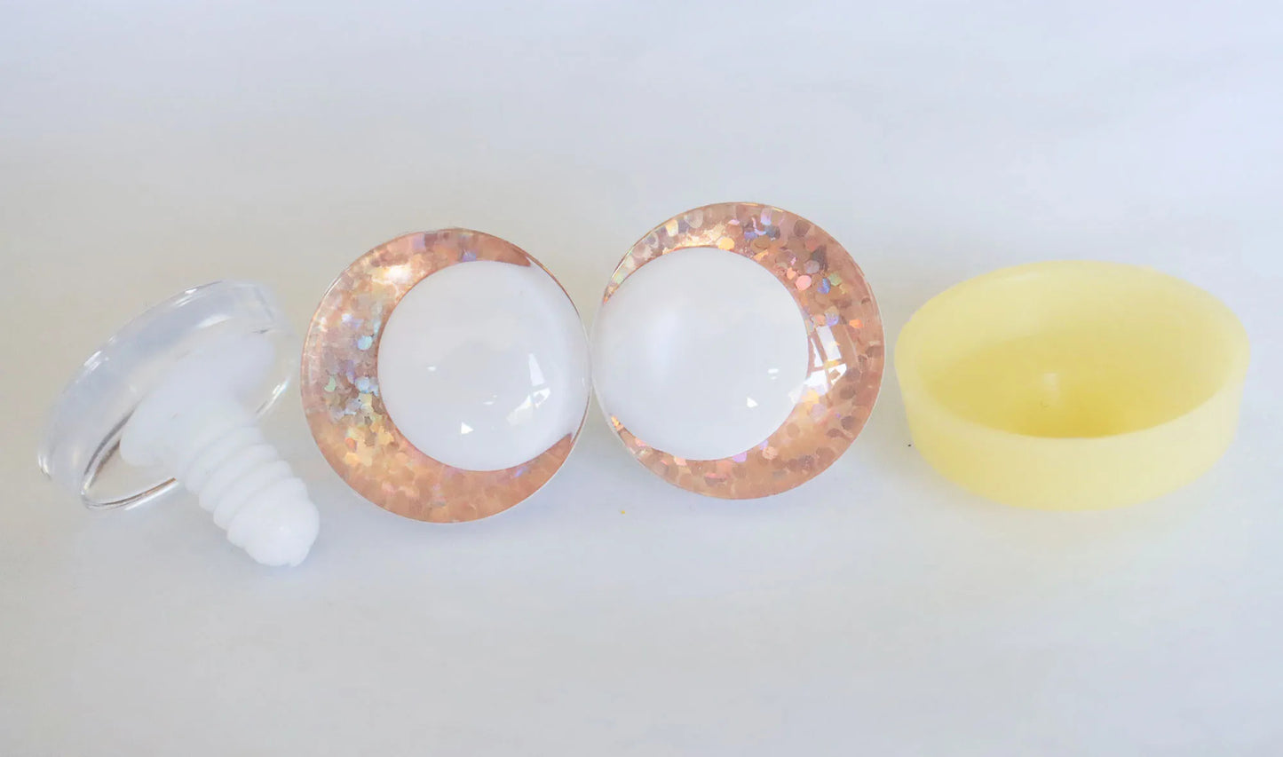 10Pairs Size 14mm-35mm Cartoon 3D Funny Style Safety Eyes with White Pupil Eyes, 11 kinds Glitter Colours & Washers #DIY amigurumi plush making