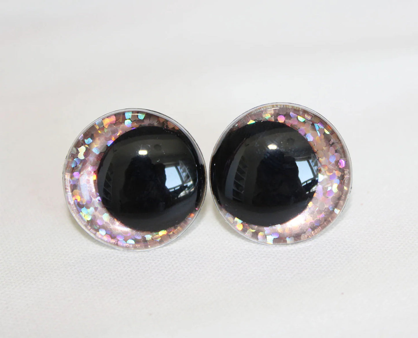 10Pairs Size 12/14/16/18/20/23/28mm Cartoon Round Safety Eyes with washer and glitter colours #DIY amigurumi plush making