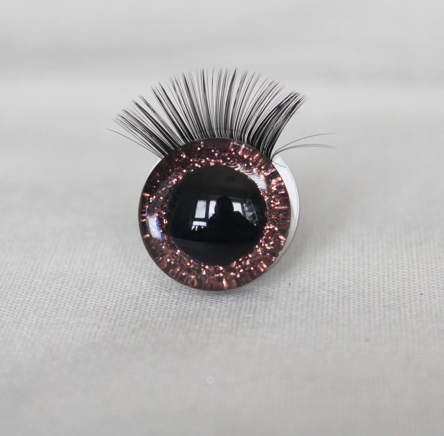 1 box of 12mm/18mm/20mm/25mm/30mm Glitter Colour Safety Eyes with Eyelashes Series and Washers #DIY amigirumi plush stuffed making - colour option selection