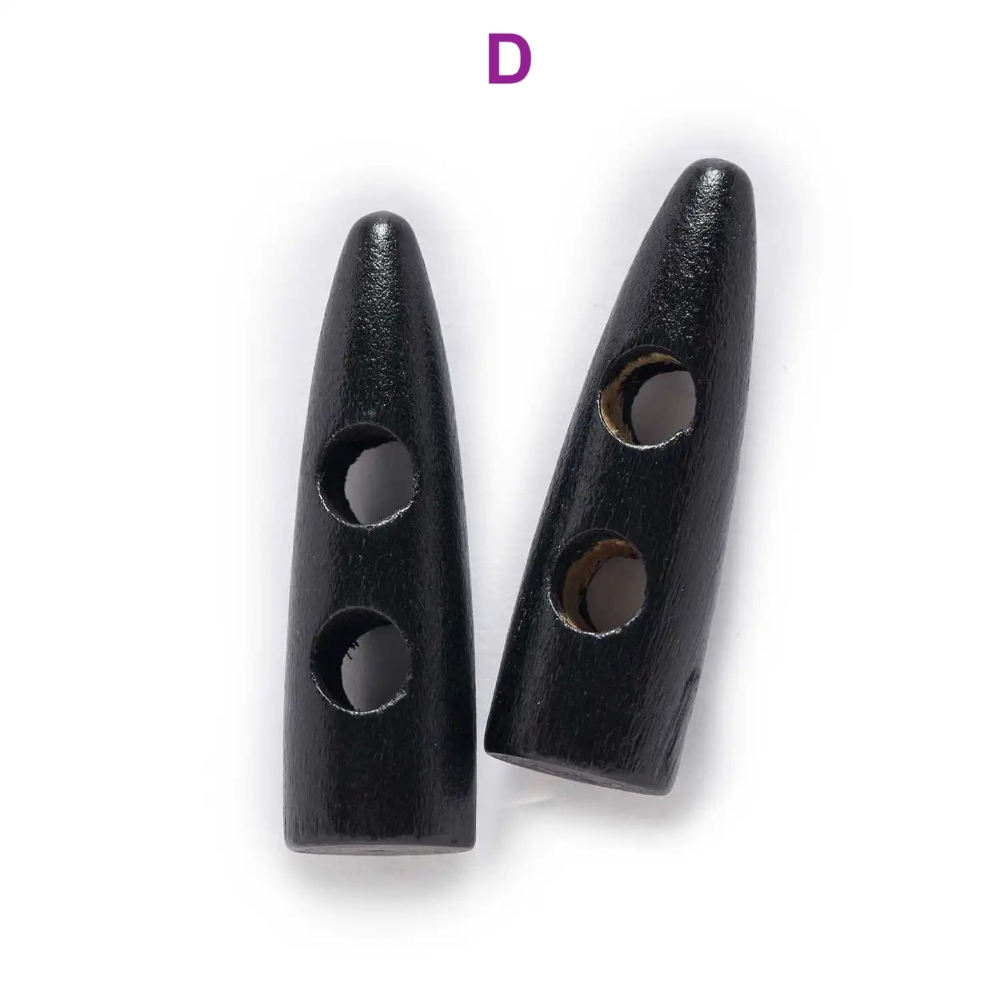 30/35/40/45/50/55/60mm 10pcs Horn Toggle Wooden Button