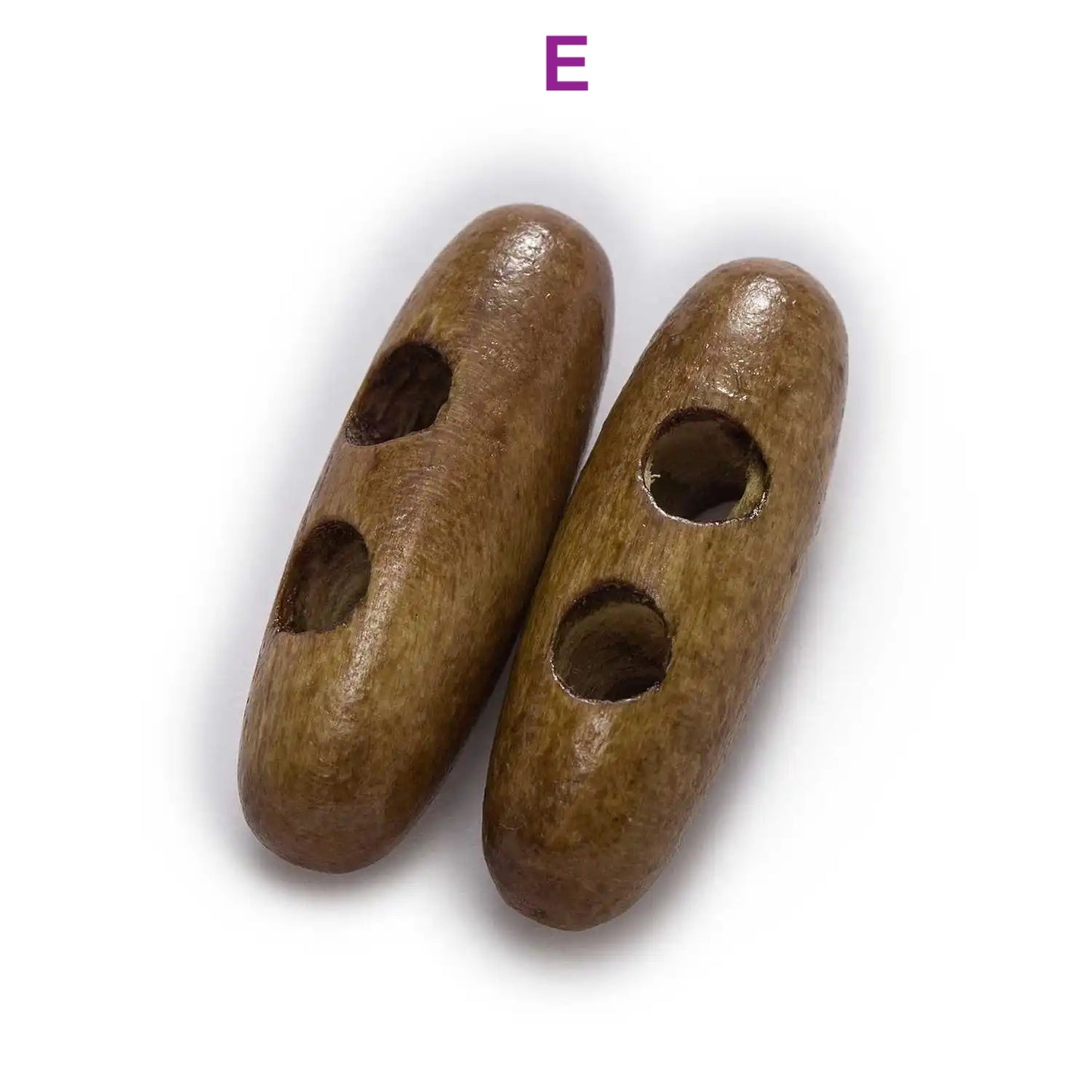 30/35/40/45/50/55/60mm - 10pcs Oval shape wooden toggle button #sewing/needlework/decorative/clothing-jacket/blazer/overcoat