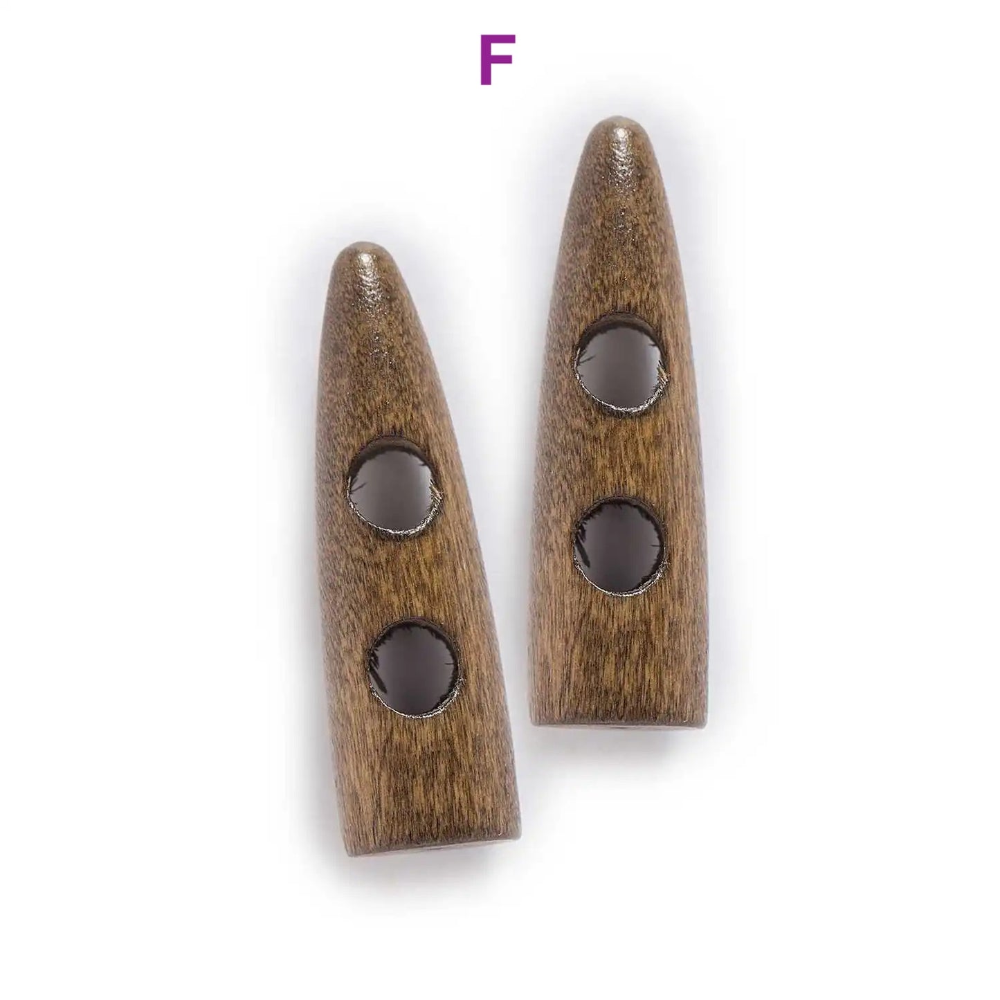 30/35/40/45/50/55/60mm 10pcs Horn Toggle Wooden Button