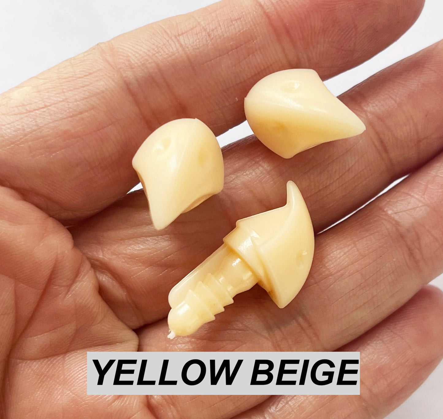 16x13mm 40PCs Black and Beige Yellow Plush Bird Animal Toy Safety Beak Mouth