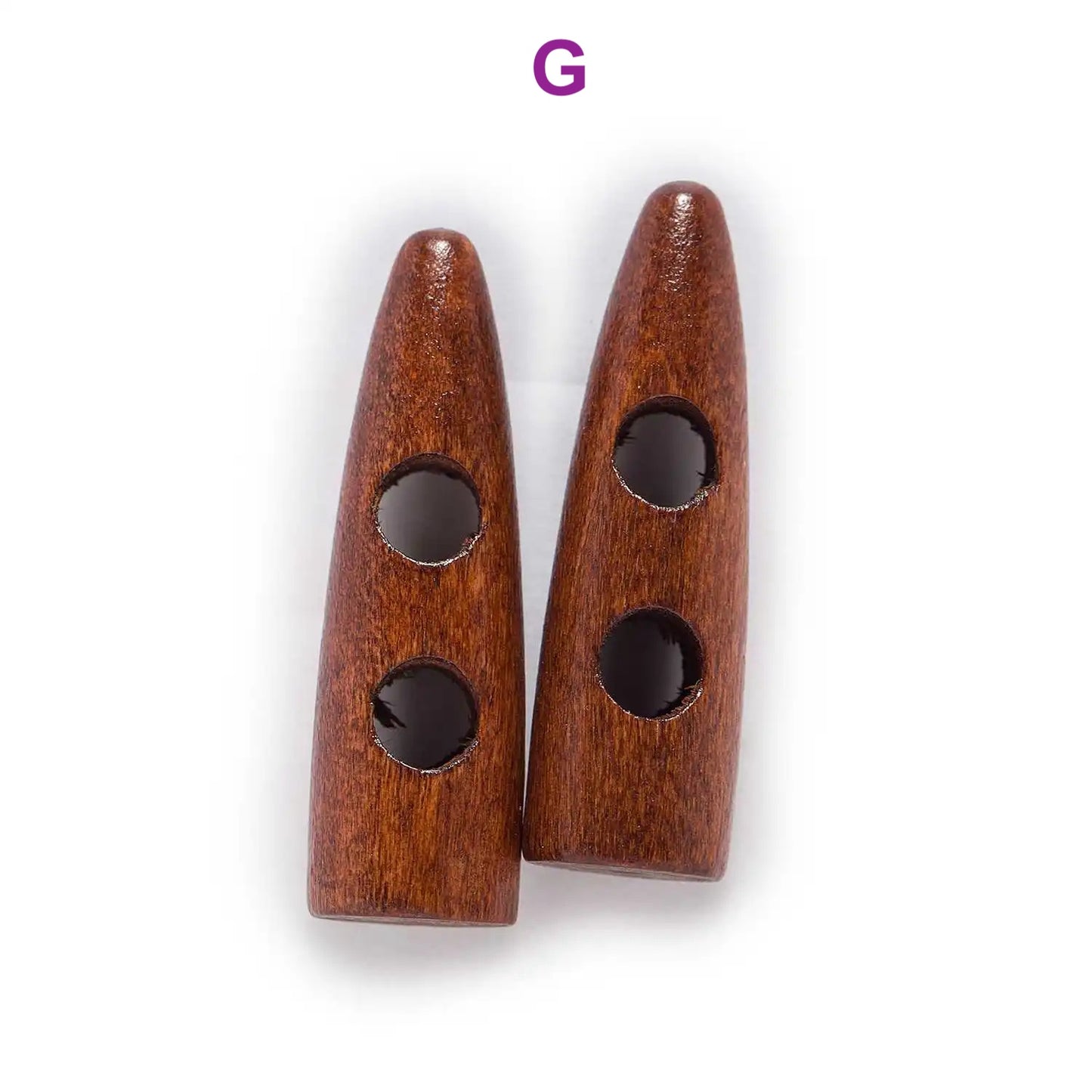 30/35/40/45/50/55/60mm 10pcs Horn Toggle Wooden Button