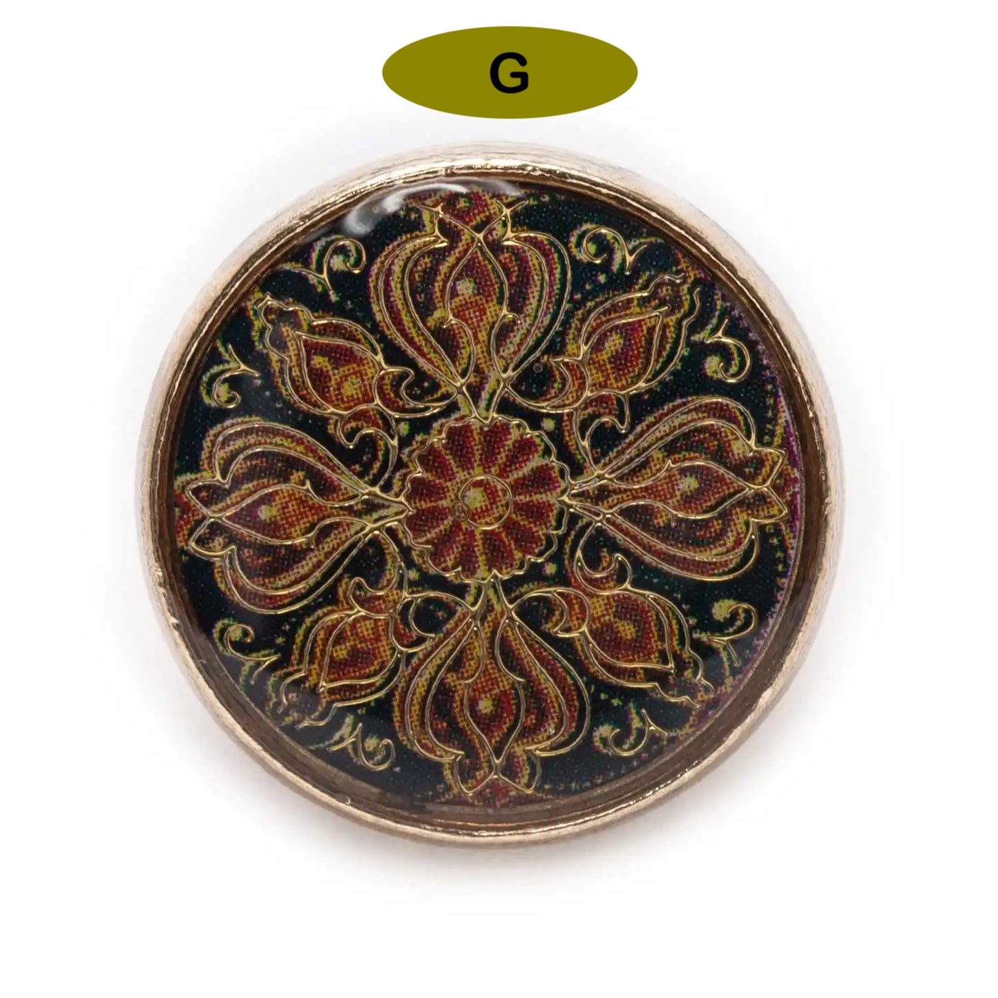 18mm 5PCs Retro Flower Metal Shank Button -DIY sewing/crochet/knitted/scrapbooking/clothing/needlework/suit/jacket