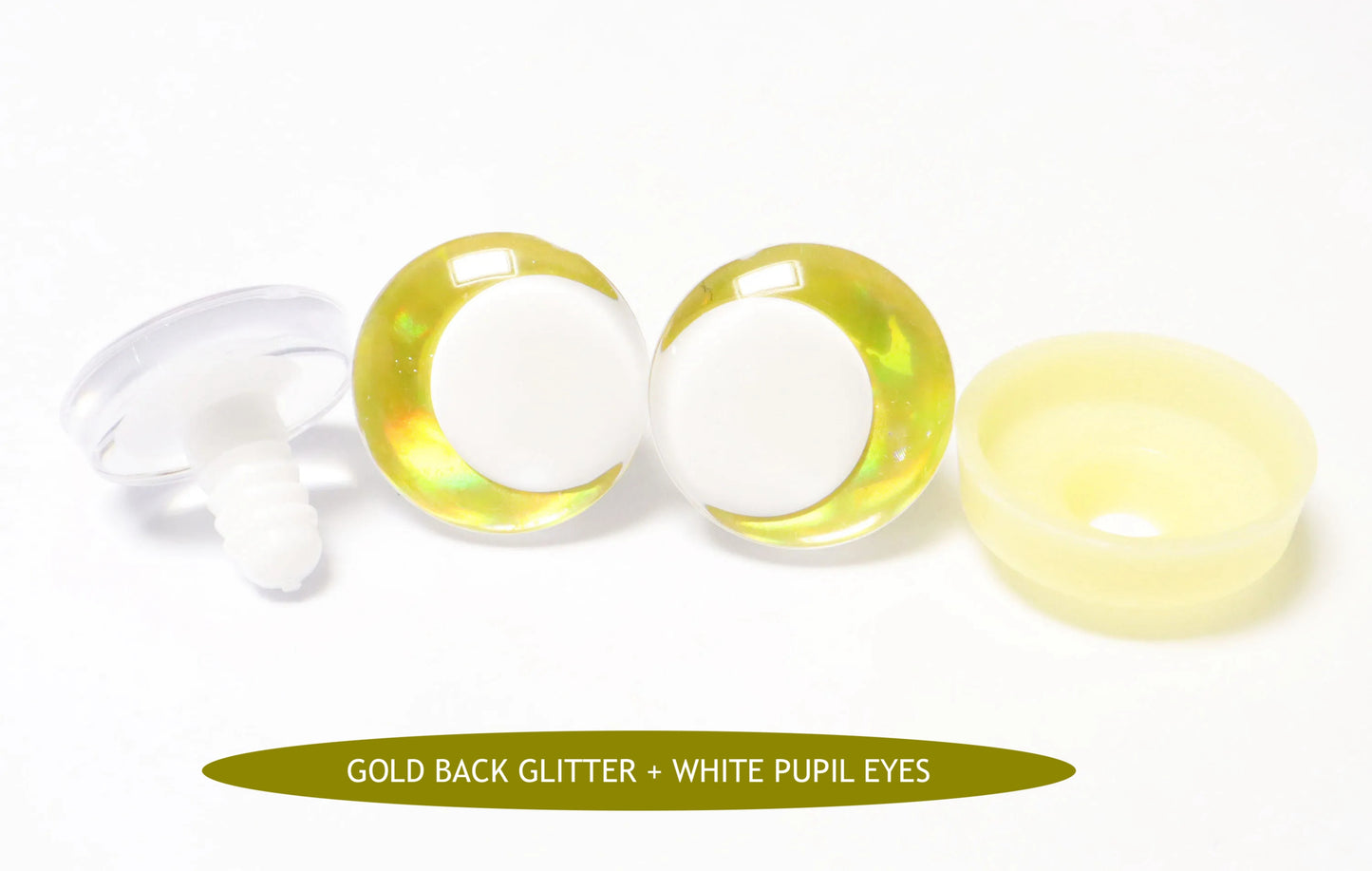 10Pairs Size 14-35mm Cartoon 3D Round Funny Toy Safety Eyes with Glitter Colour and White Pupil Eyes & Washer #DIY amigurumi plush stuffed making