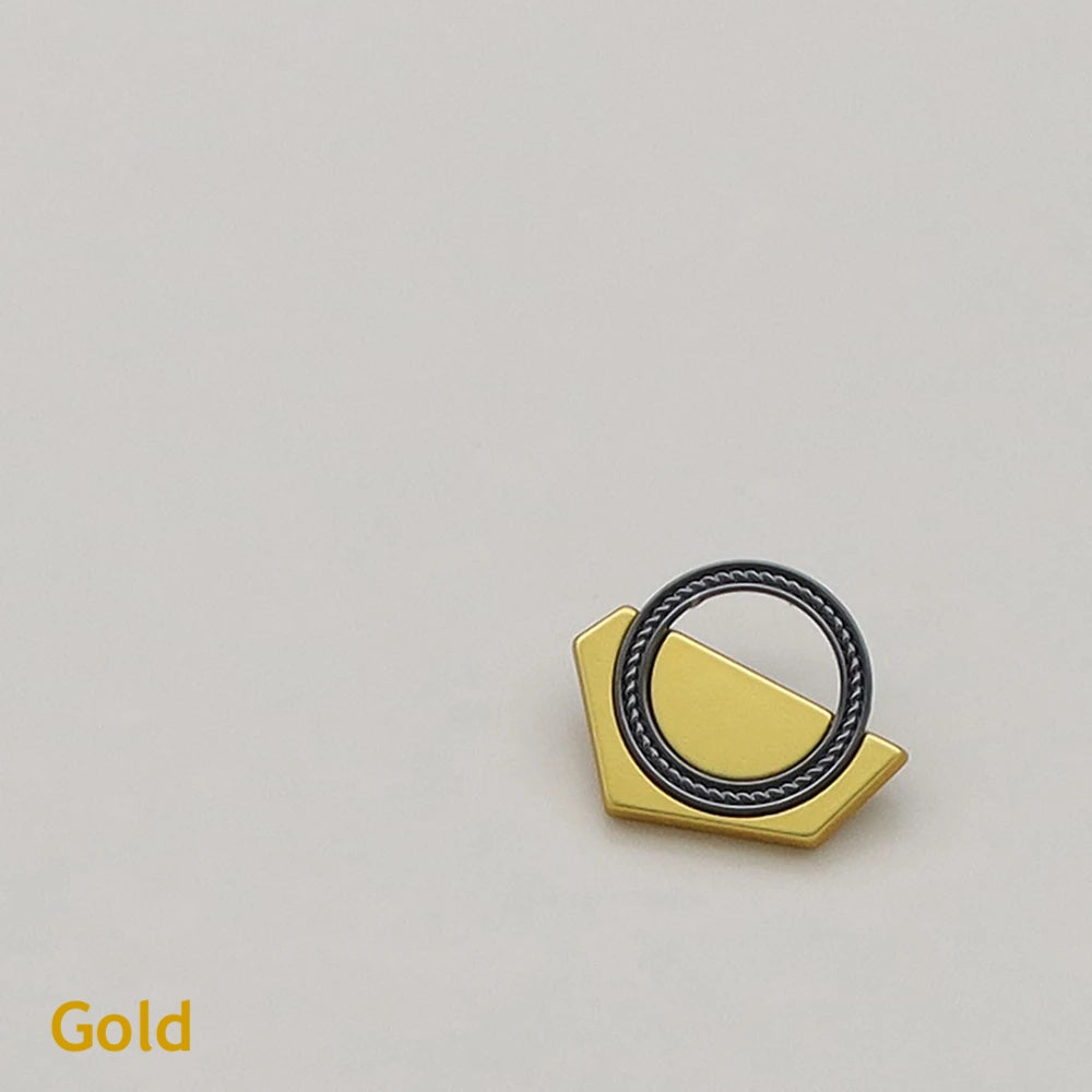 20mm 25mm Hollow Metal Shank Buttons, Gold/Silver - 10PCs