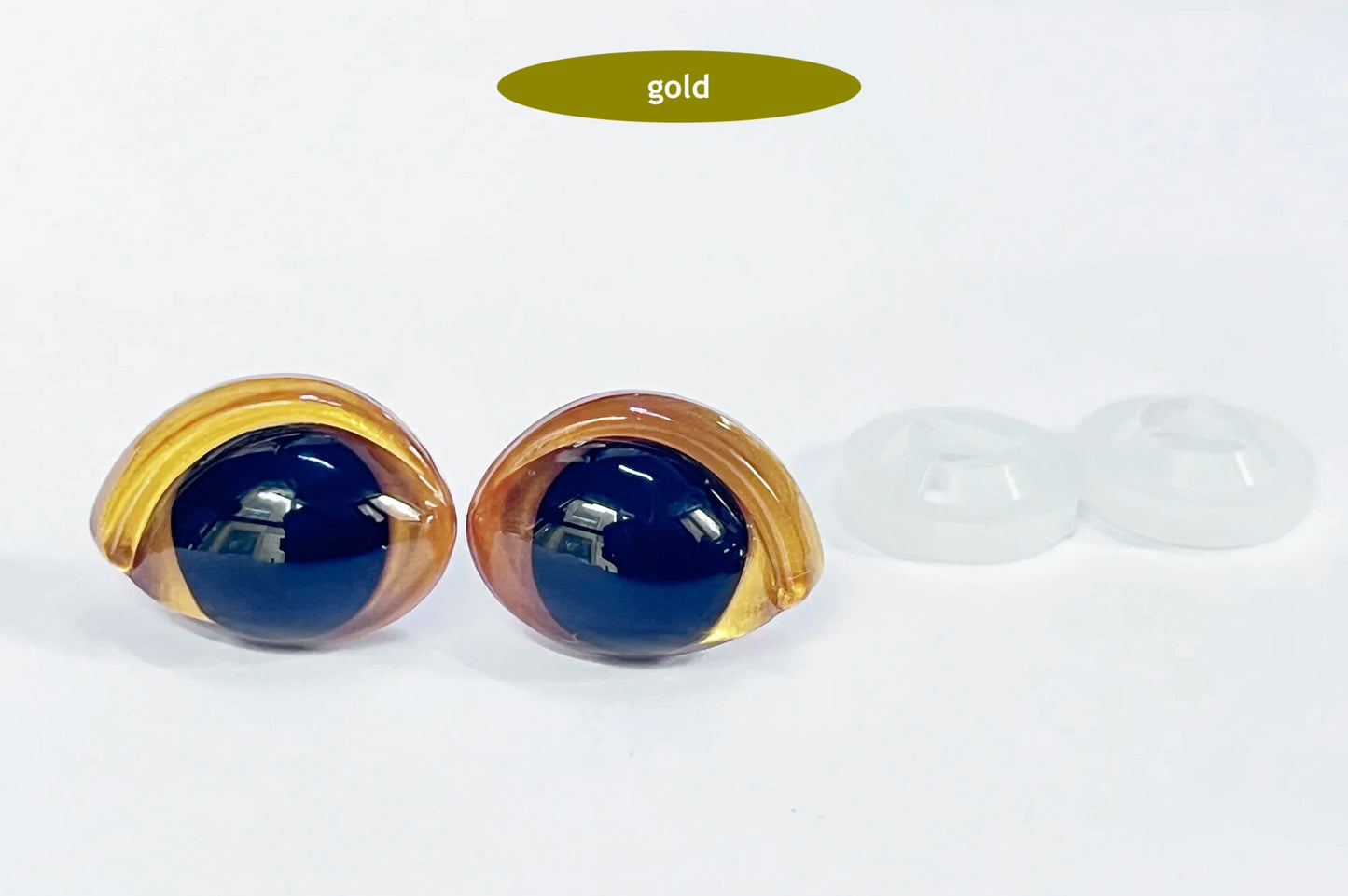 16x21mm Colourful Oval Shape Safety Eyes Painted Eye with washers for plush amigurumi, 40PCs