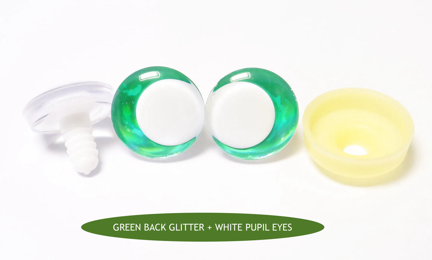 10Pairs Size 14-35mm Cartoon 3D Round Funny Toy Safety Eyes with Glitter Colour and White Pupil Eyes & Washer #DIY amigurumi plush stuffed making